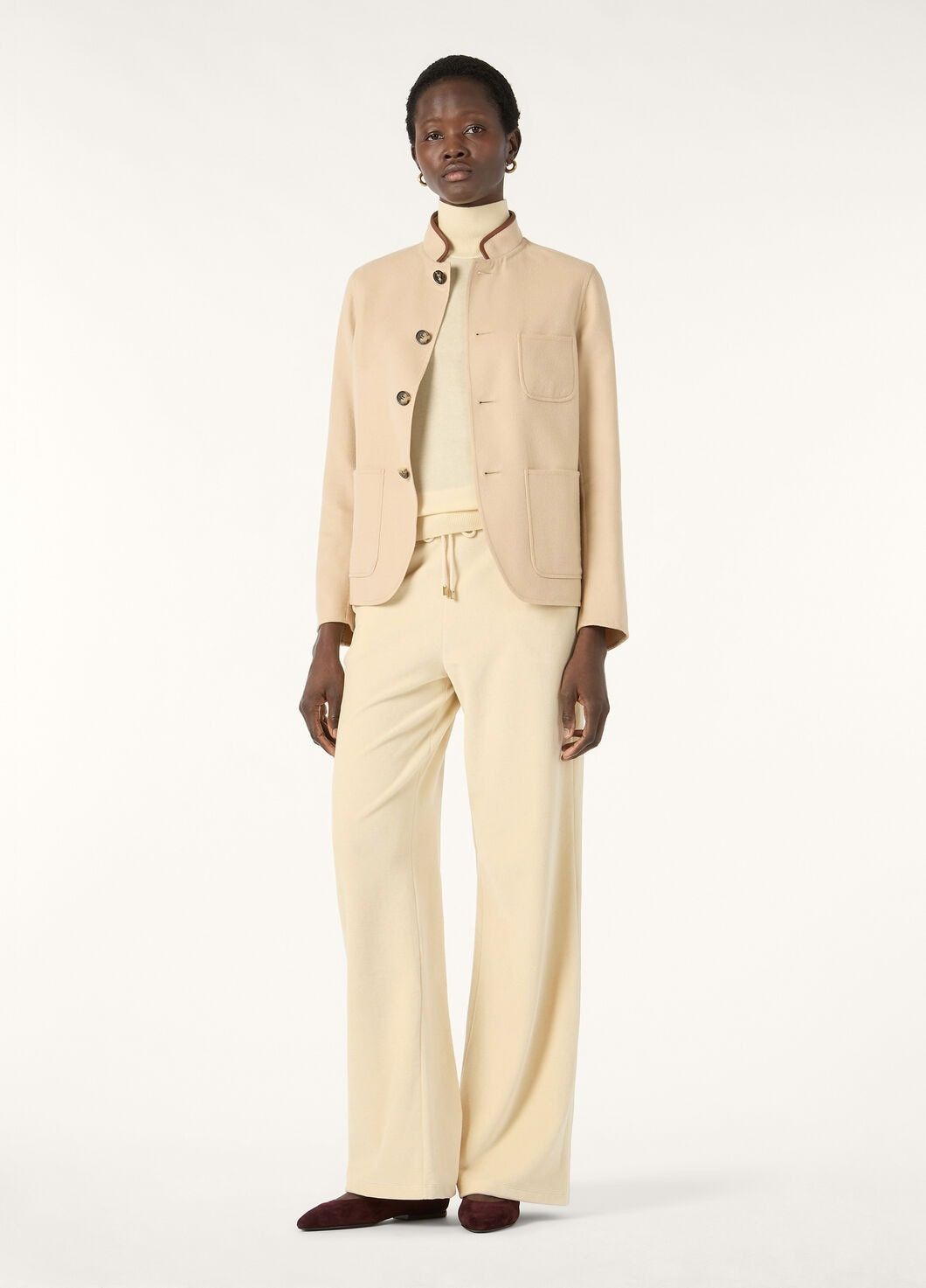 Loro Piana o1w1db10825 FAO5327 Piuma Top in Beige Size L / US 10 / IT 46 - 2 Thumbnail