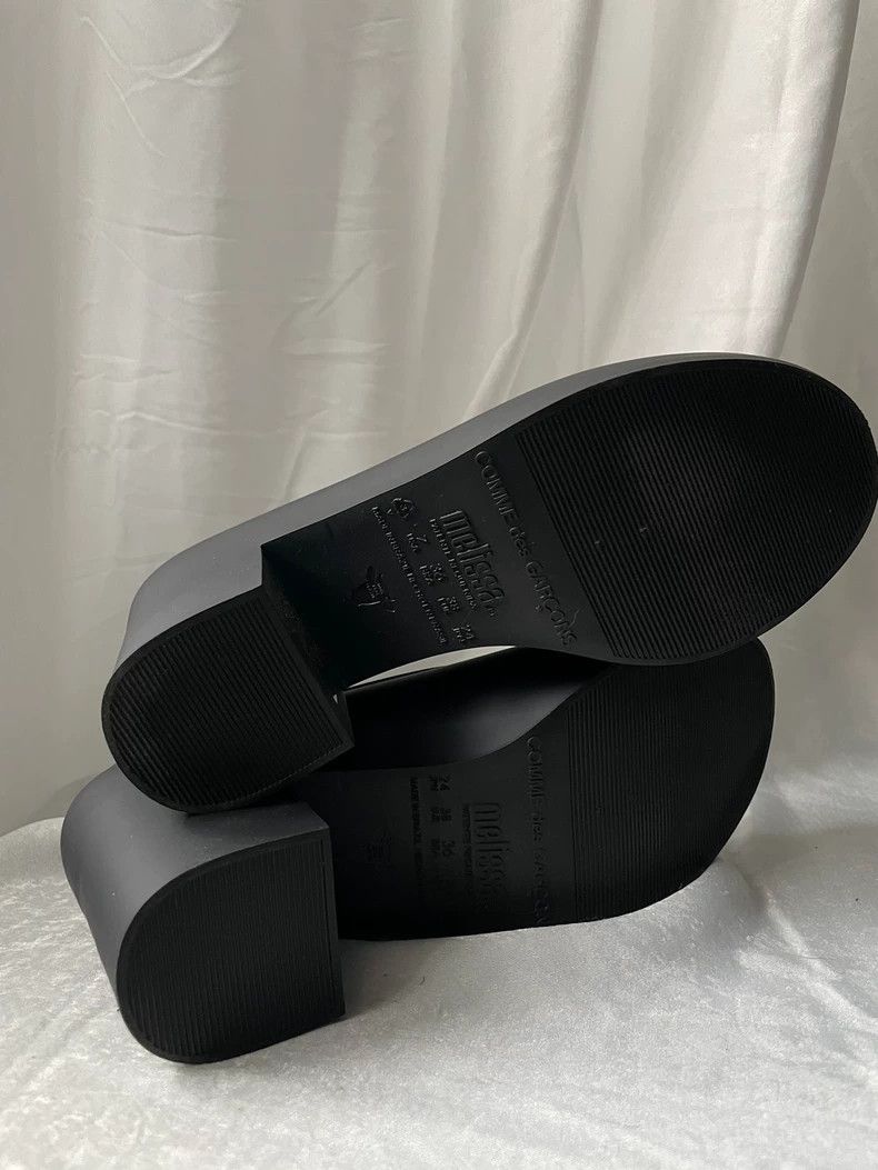 Comme des Garcons Comme des Garçons Medieval Women's Black Rubber Pumps Heels Size US 5.5 / IT 35.5 - 6 Thumbnail