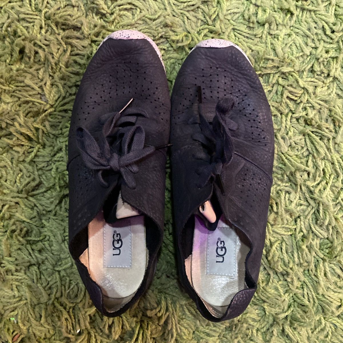 Ugg Treadlite by UGG Tye Black Suede Leather Sneaker Size US 8 / IT 38 - 2 Thumbnail