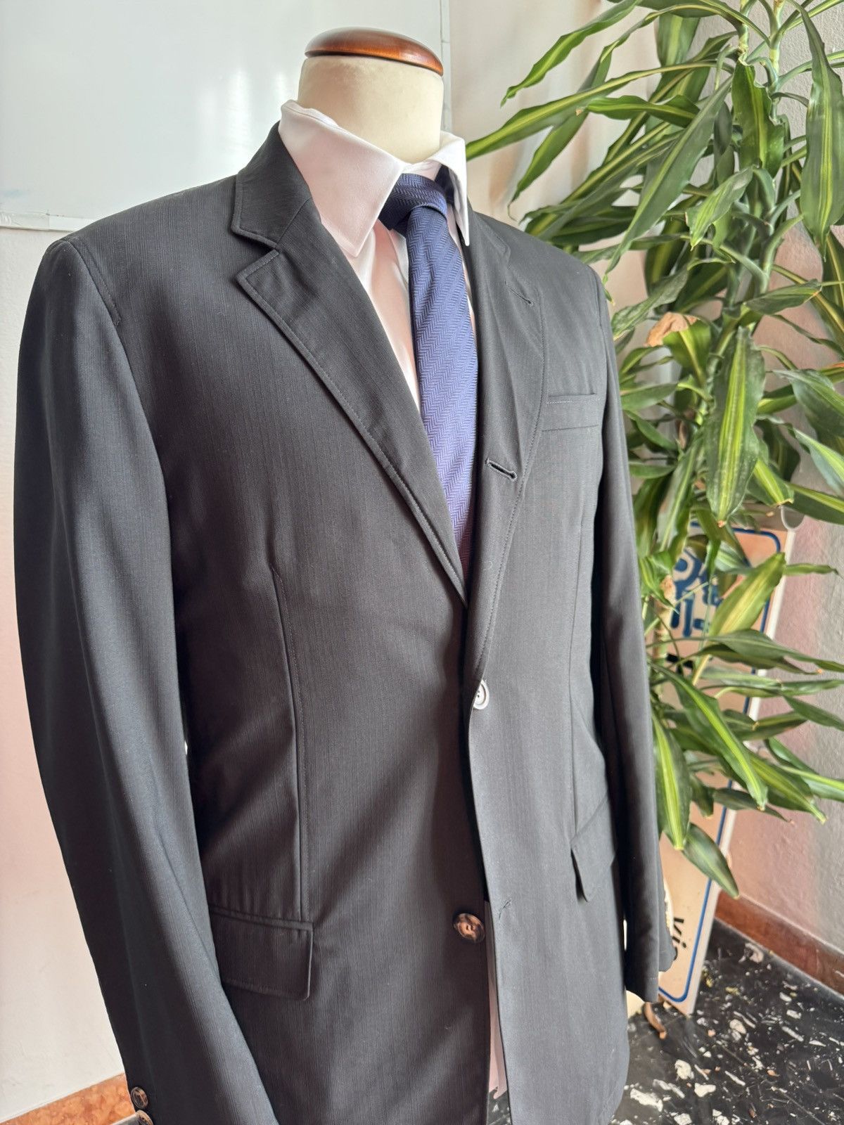 Versace versace suit 48 black Size 48R - 2 Thumbnail