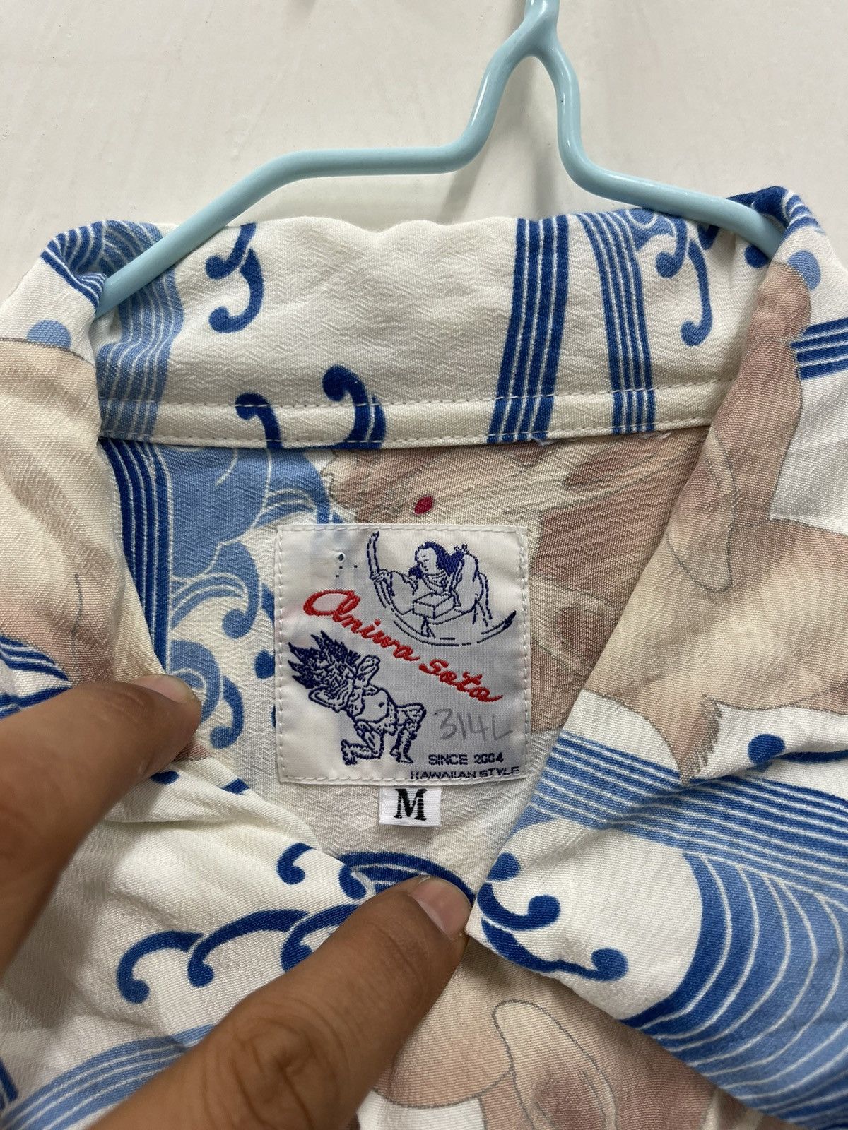 Vintage Hawaiian Shirt Rabbit red eye by Oniwa-Soto📸