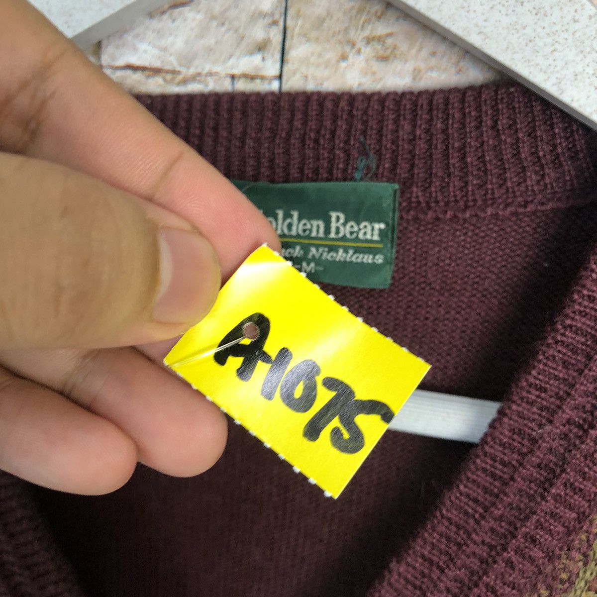 Golden Bear Golden Bear vintage Maroon Knitwear sweatshirt #A1075 Size US S / EU 44-46 / 1 - 11 Thumbnail