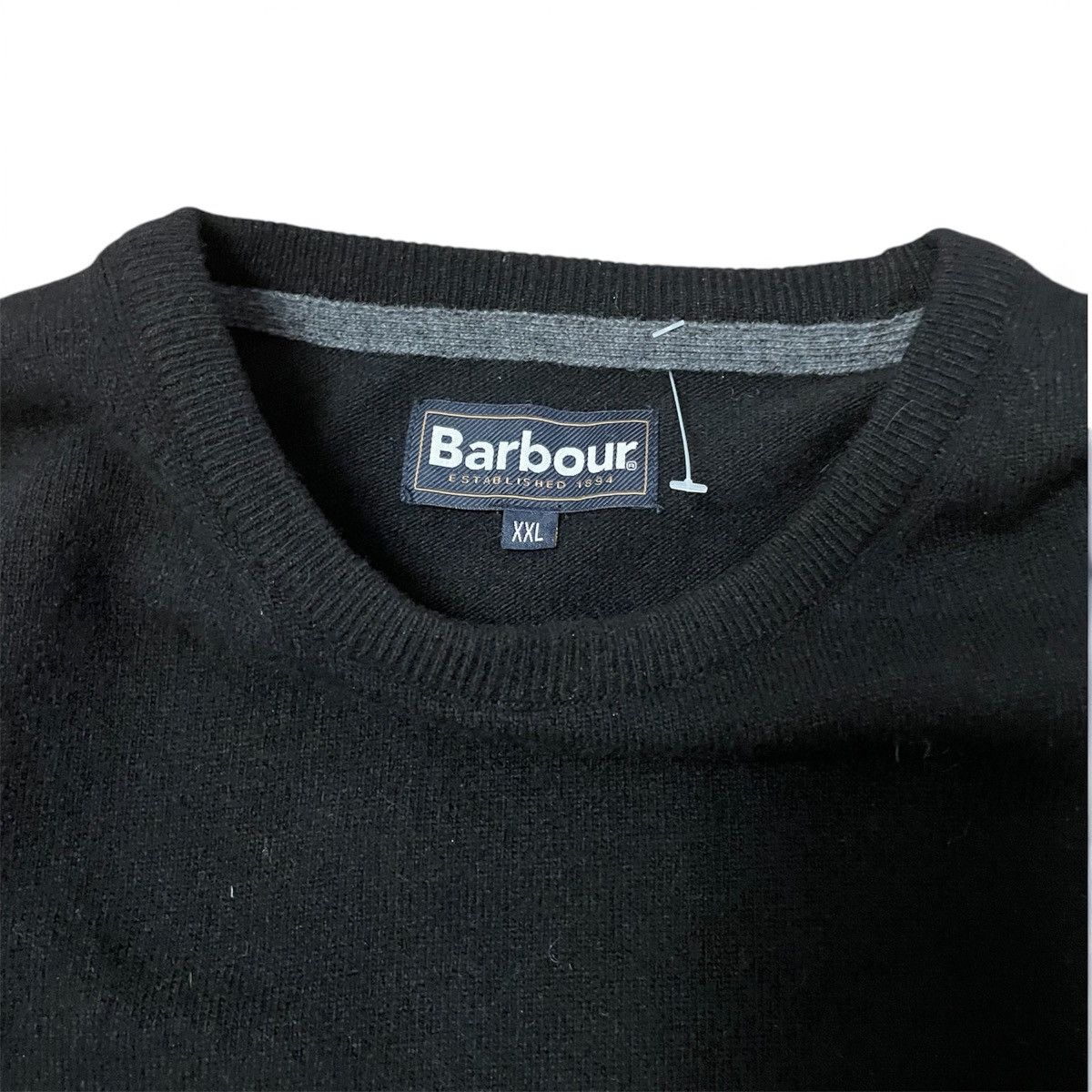 Barbour Barbour Sweater Tisbury Crew Neck black Wool Size XXL Size US XXL / EU 58 / 5 - 3 Thumbnail