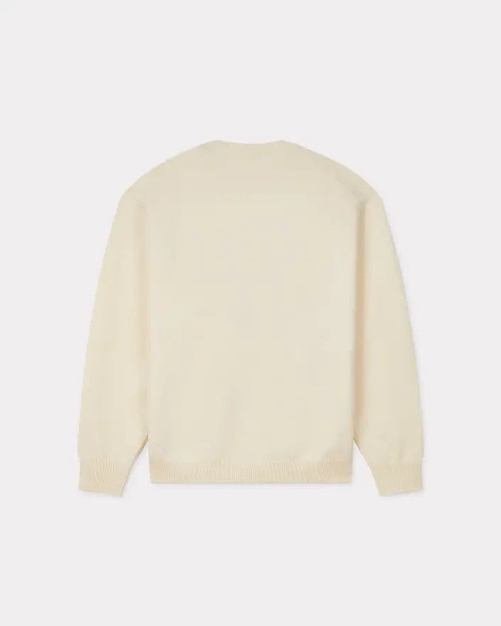 Kenzo o1s22i1n0125 Boke Flower Wool Sweater in Off White Size US S / EU 44-46 / 1 - 2 Thumbnail