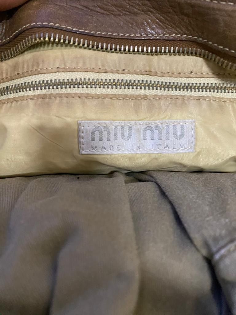 Leather × Miu Miu × Prada Vintage miu miu x prada leather waffles tote Size ONE SIZE - 8 Thumbnail