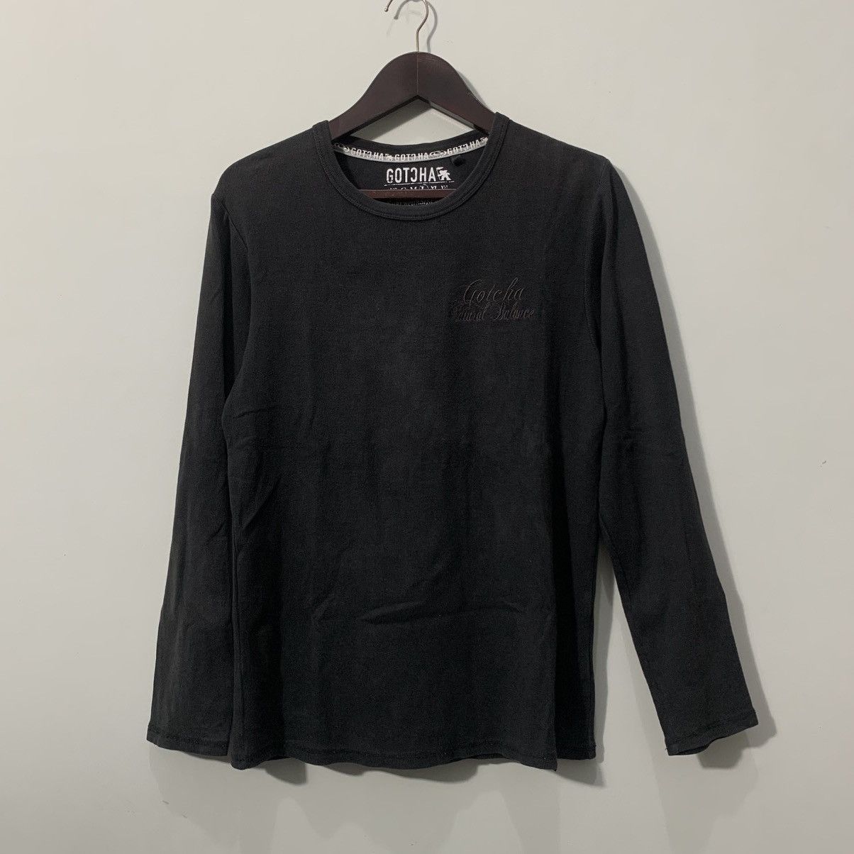 Japanese Brand 🇯🇵GOTCHA Japanese Brand Black On Black Longsleeve🇯🇵 Size US L / EU 52-54 / 3 - 1 Thumbnail