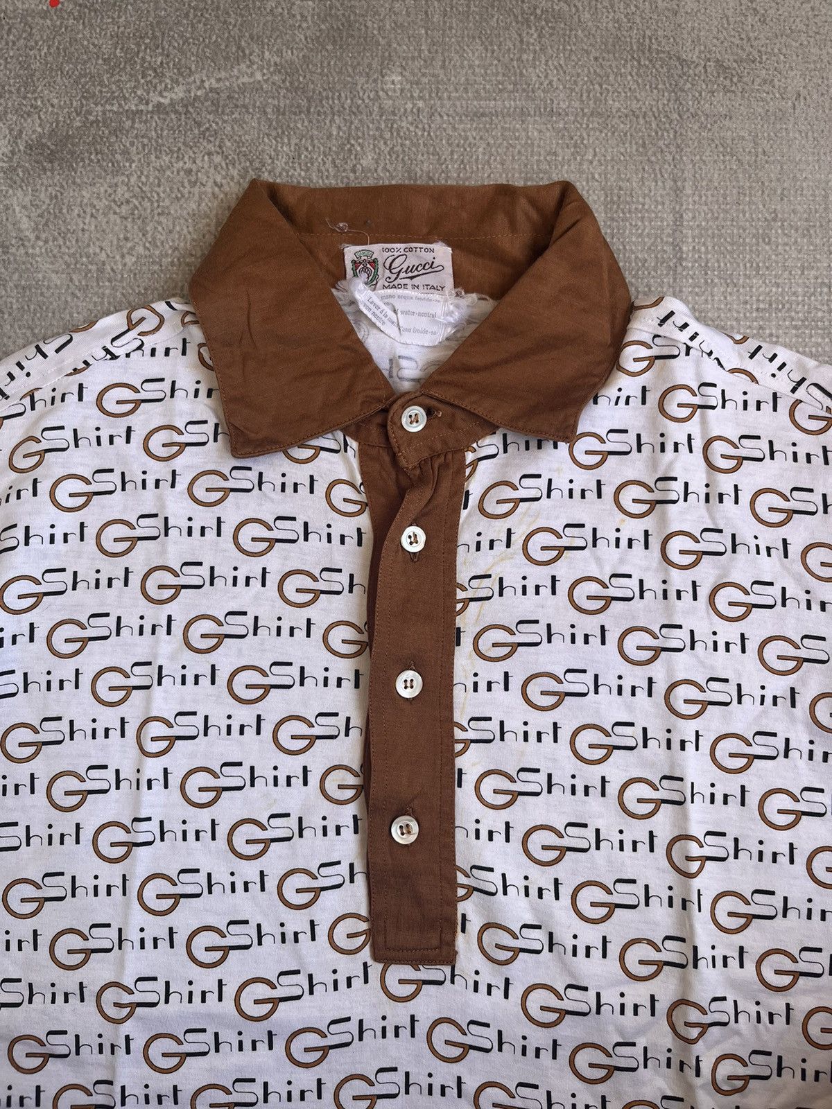 Gucci Vintage Gucci poloshirt monogram Size US M / EU 48-50 / 2 - 2 Thumbnail
