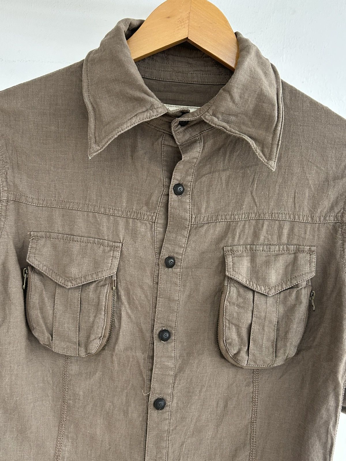 GOA GOA Japan Vintage Button Up Brown Shirt Size M / US 6-8 / IT 42-44 - 4 Thumbnail