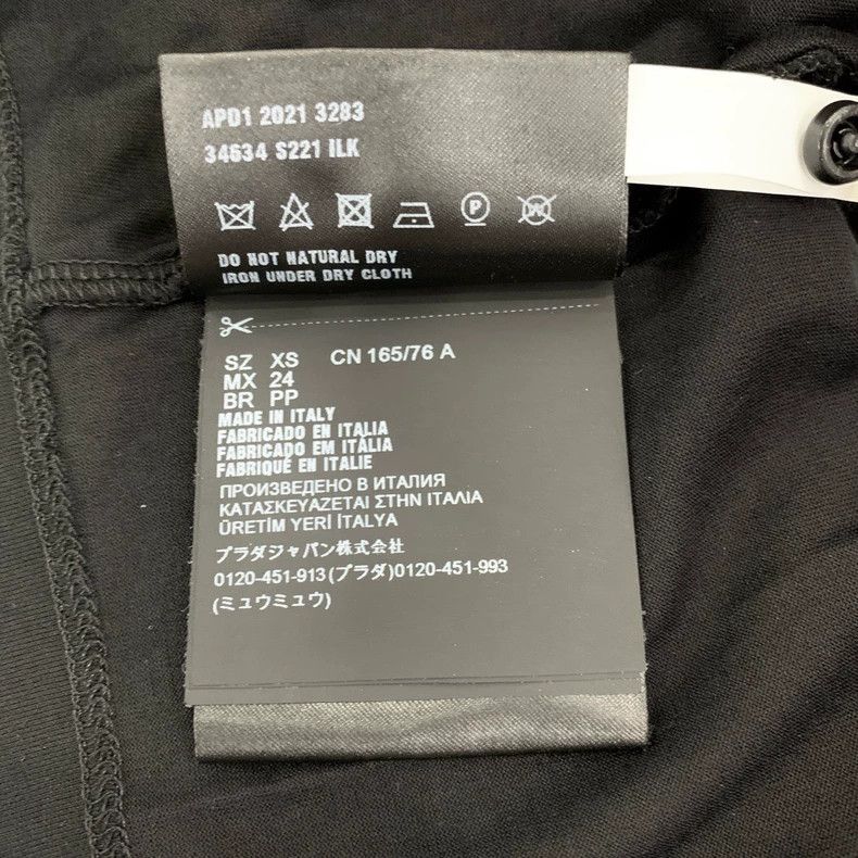 Prada Prada 21 styles of triangle strap design black cotton long- Size US XS / EU 42 / 0 - 8 Thumbnail