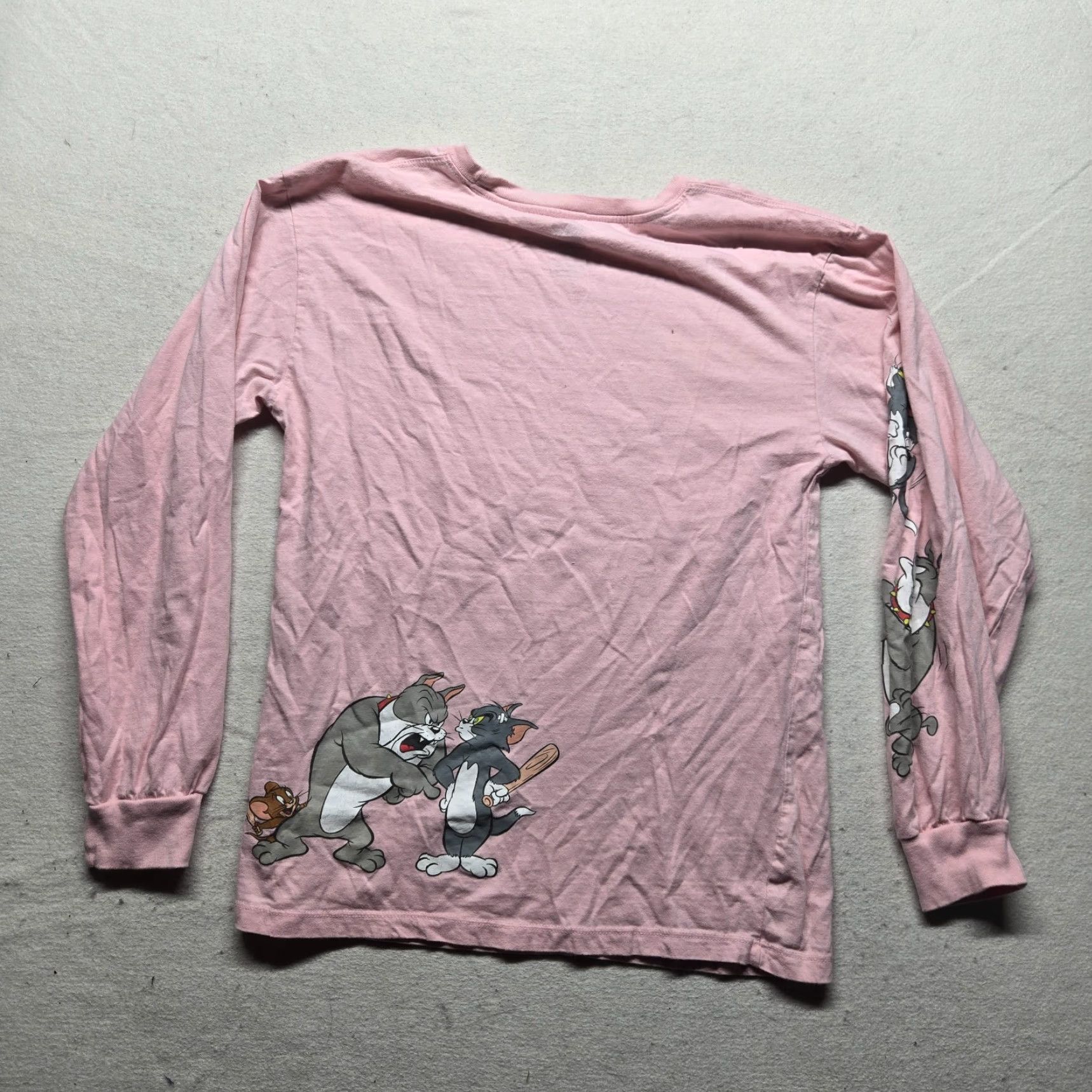 Pinko VINTAGE Tom & Jerry Cartoon Graphic Pink Long Sleeve T-Shirt Adult Women's Small Size S / US 4 / IT 40 - 6 Thumbnail