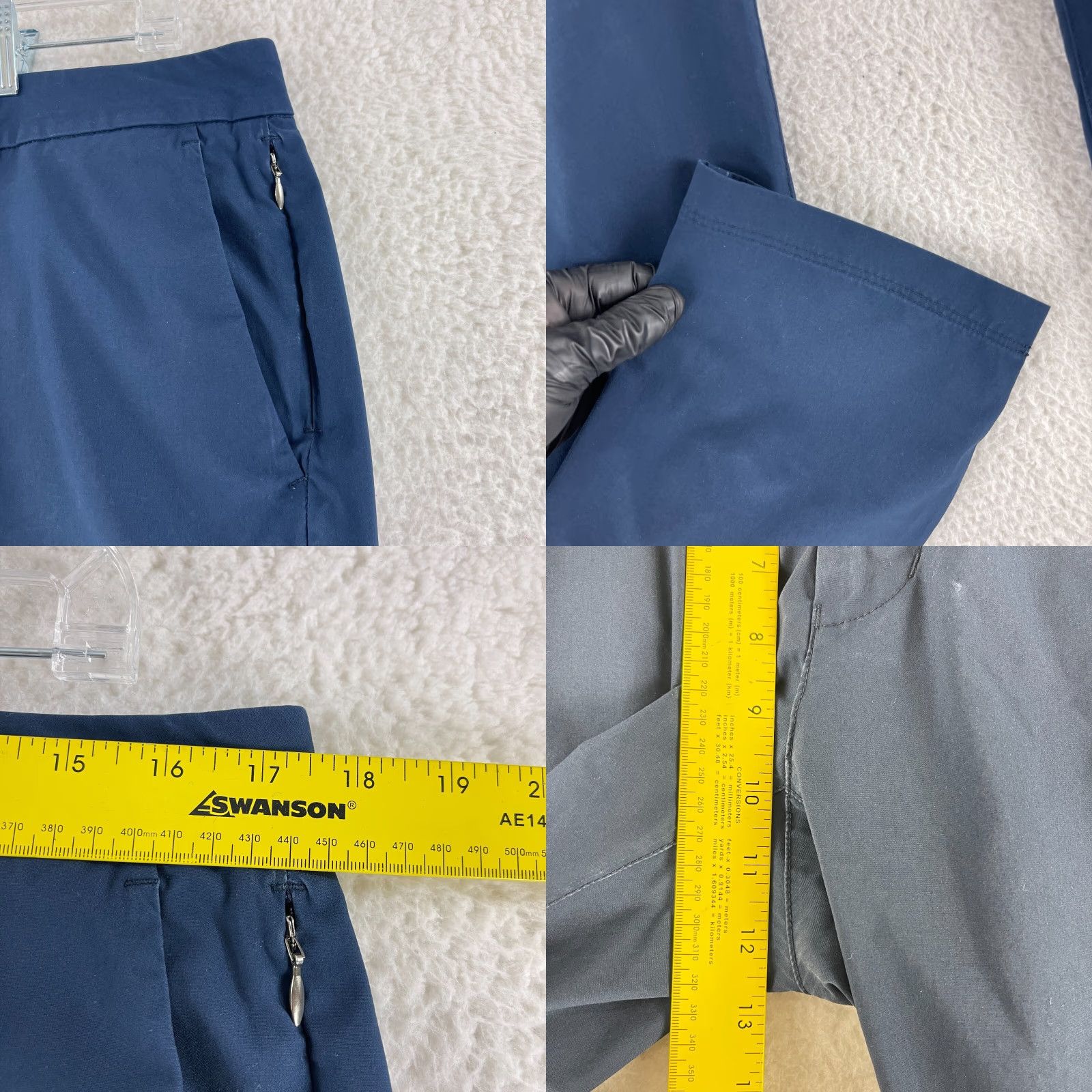 UNTUCKit UNTUCKit Chancellor Chino Pants Mens Size 34x32 Navy Blue Straight Fit 5 Pocket Size US 34 / EU 50 - 8 Thumbnail