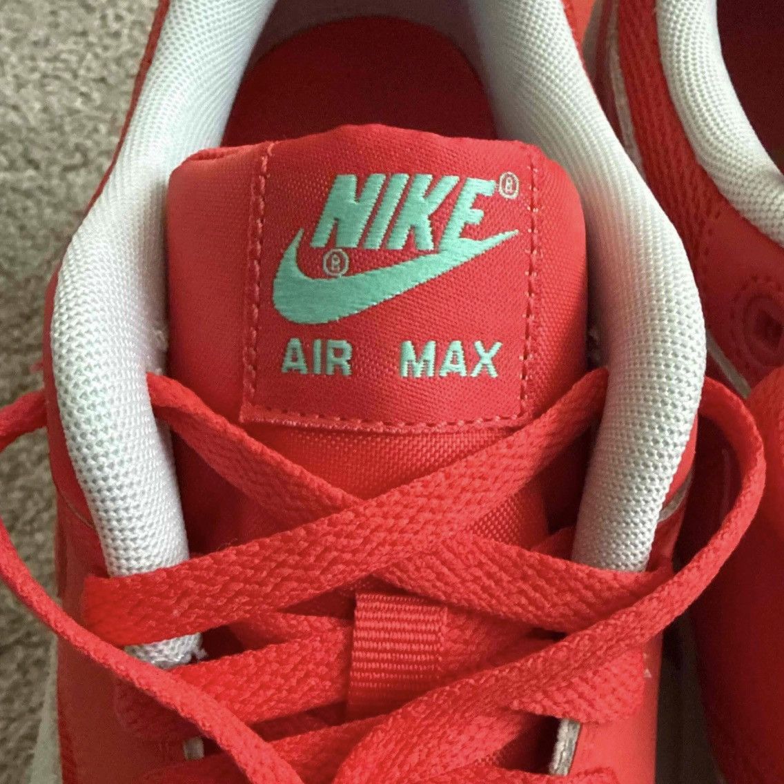 Nike Nike Air Max 1 Essential “Daring Red” Size US 12 / EU 45 - 8 Thumbnail