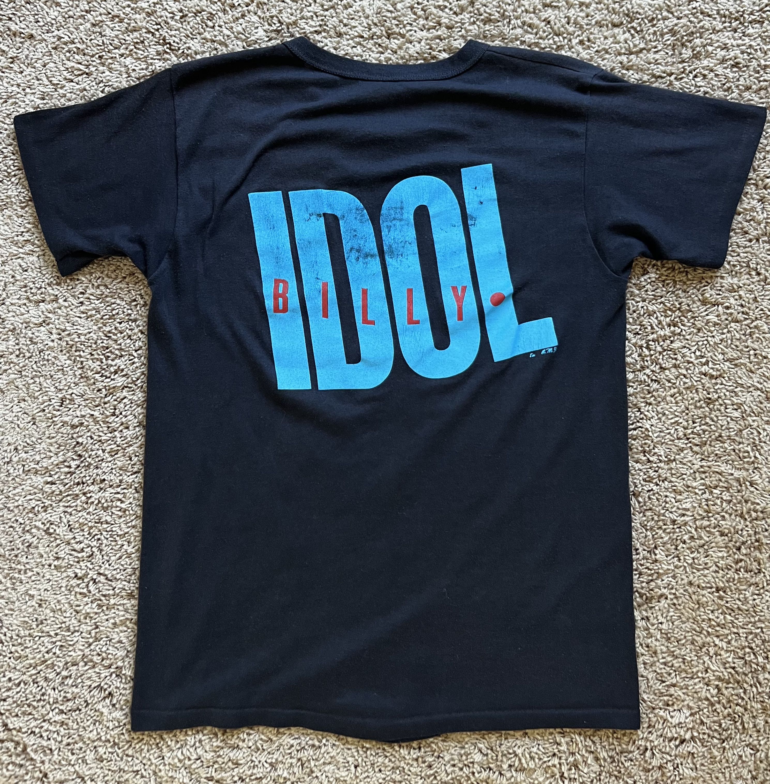 Vintage Vintage 80s Billy Idol T-Shirt Size US M / EU 48-50 / 2 - 3 Thumbnail