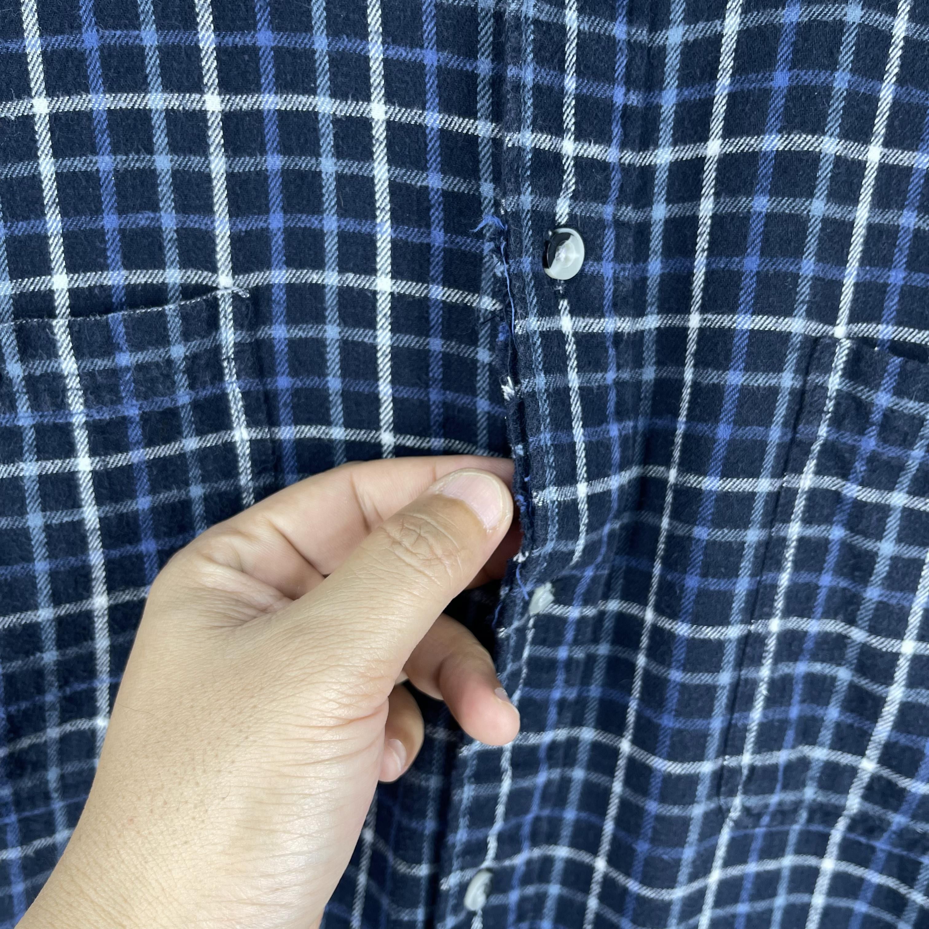 Flannel Vintage Checkered Gingham Minimalist Distressed Flannel Size US L / EU 52-54 / 3 - 5 Thumbnail