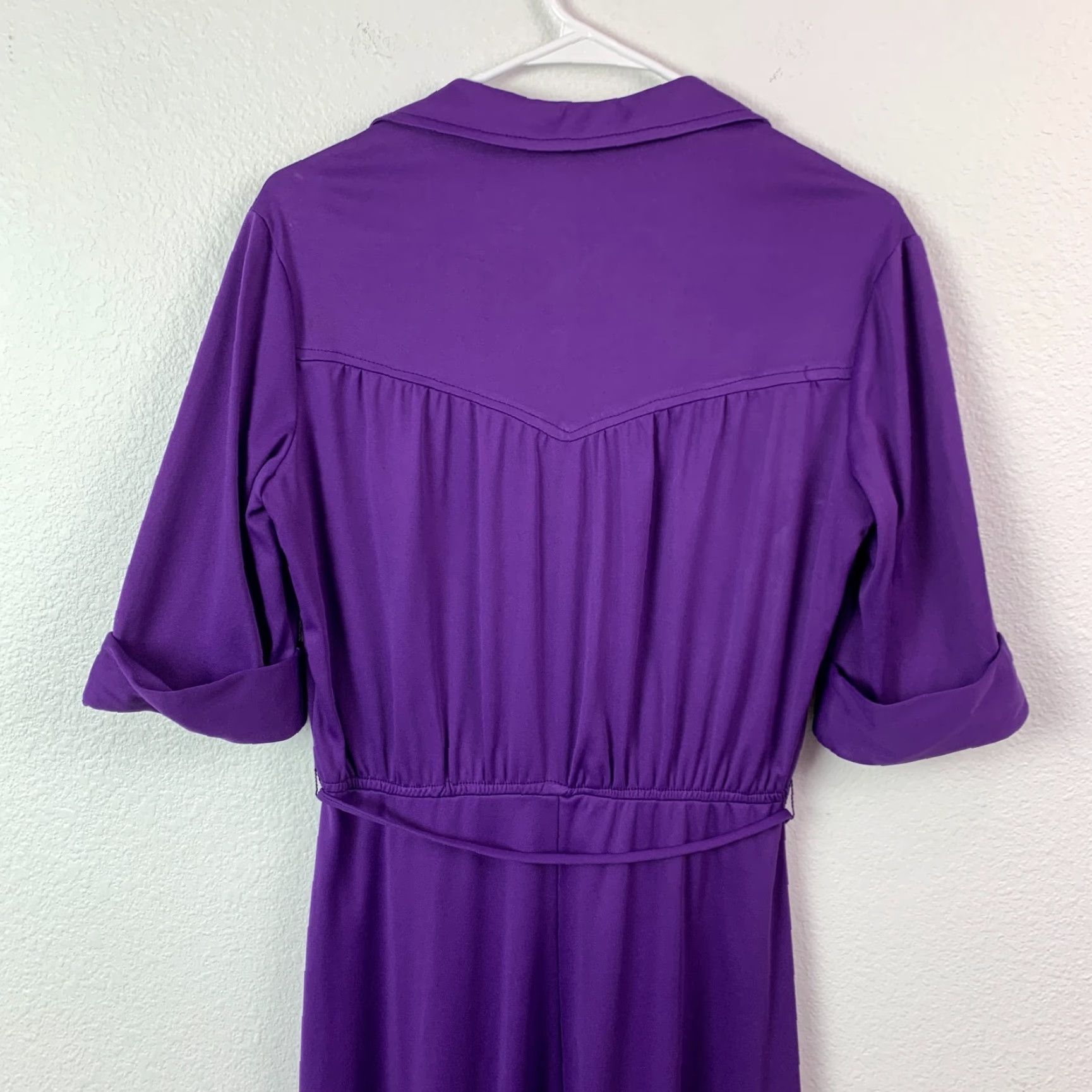 Royal Row VINTAGE Queen's Row Dress Midi 1960s Secretary Purple Size 12 Size XL / US 12-14 / IT 48-50 - 6 Thumbnail