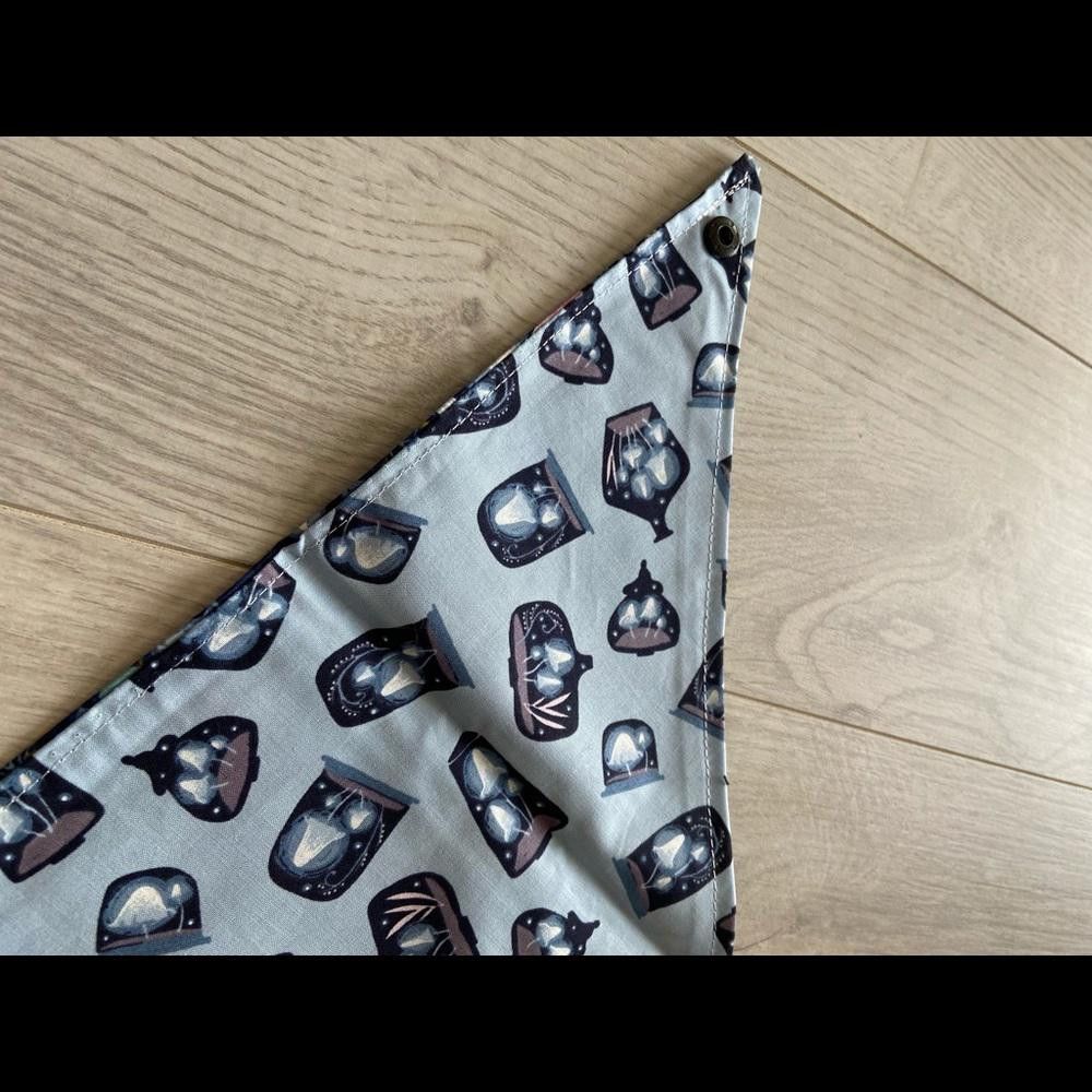 Designer Jersey Border Collars Blue Night Dog Bandana Size ONE SIZE - 8 Thumbnail