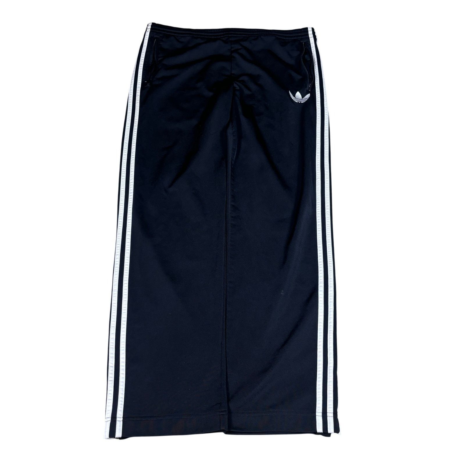 vintage y2k 2006 Adidas baggy wide leg striped sweatpants M