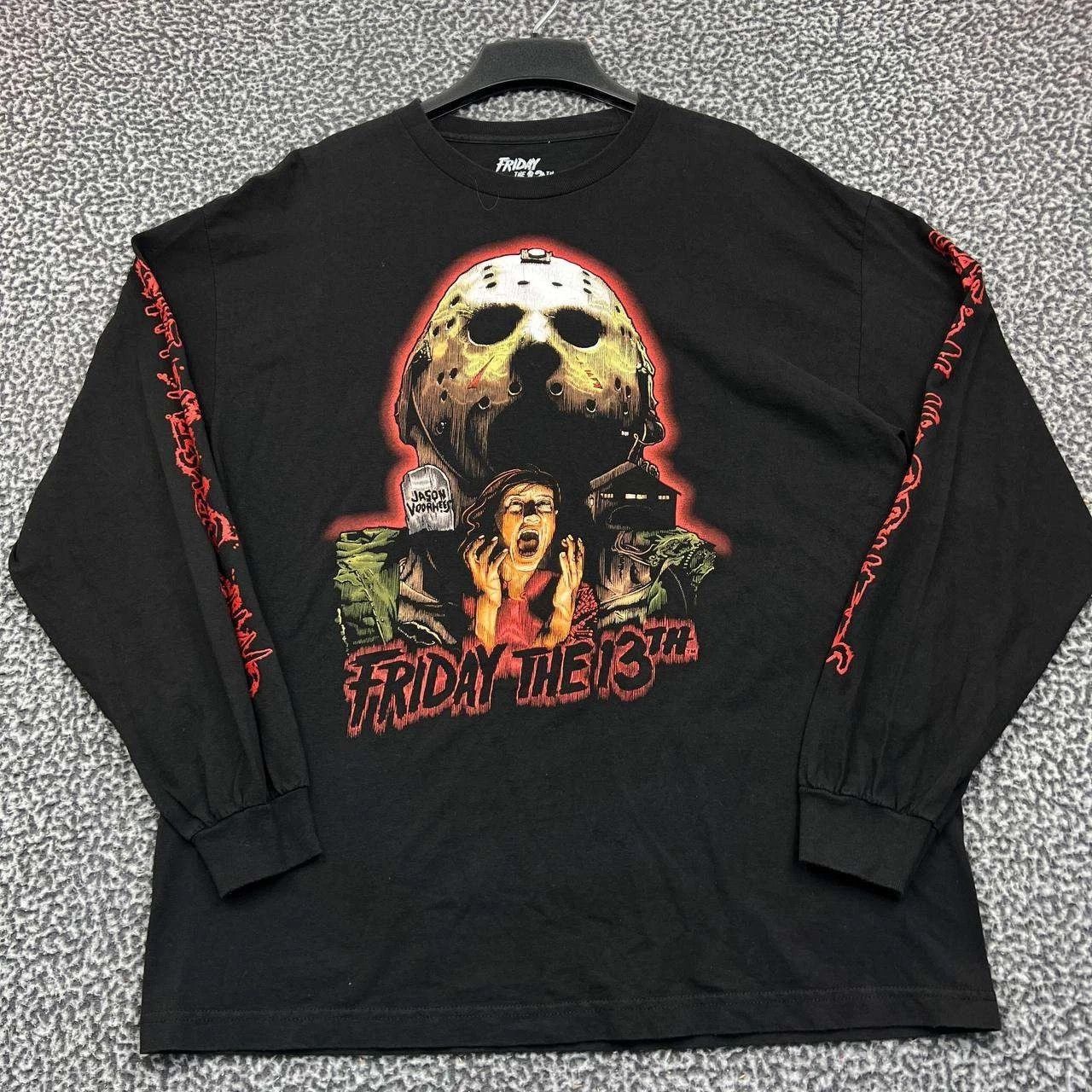 Other Friday the 13th Shirt Horror Long Sleeve Crew Neck Cotton L Size US L / EU 52-54 / 3 - 1 Thumbnail