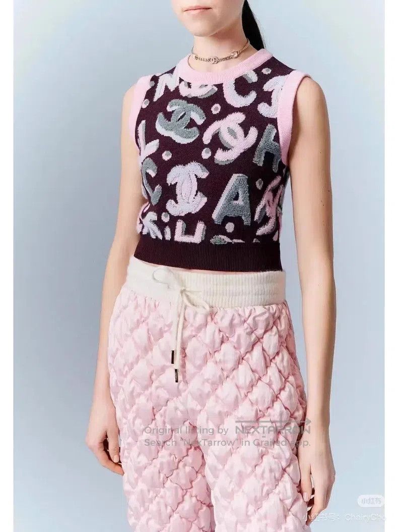 Chanel Chanel 22N Ski Series Sauce Purple Pink Letter Embossed Lo Size XS / US 0-2 / IT 36-38 - 8 Thumbnail