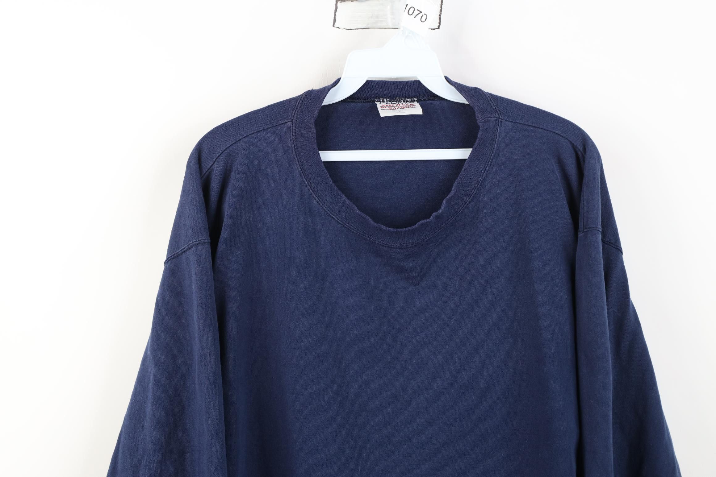 Vintage Vintage 90s Streetwear Heavyweight Long Sleeve T-Shirt USA Size US L / EU 52-54 / 3 - 2 Thumbnail