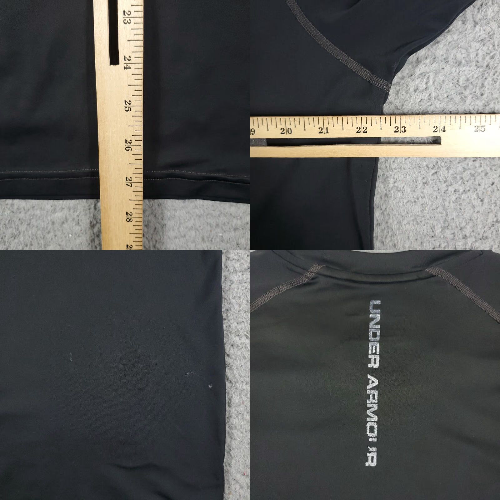 Under Armour Under Armour T Shirt Mens Large Black Active Work Out Short Sleeve Logo - (Stained) Size US L / EU 52-54 / 3 - 8 Thumbnail