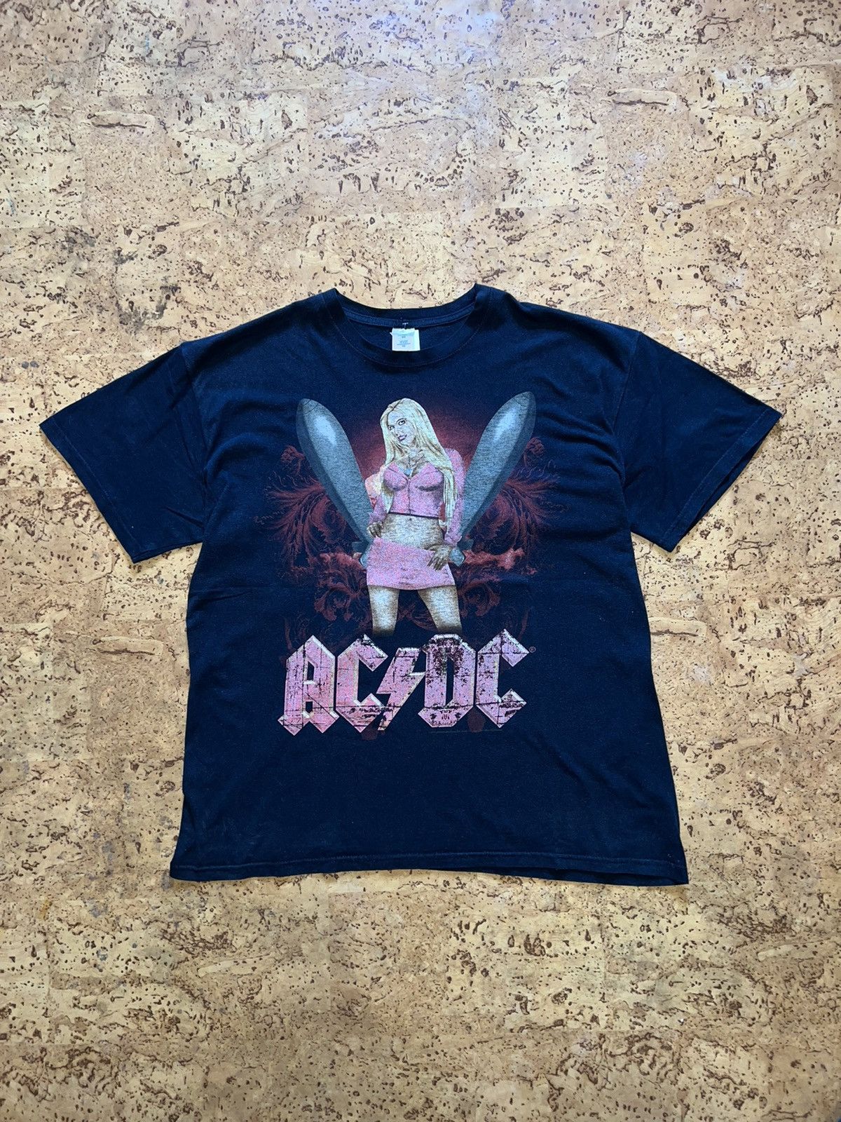 Ac/Dc × Band Tees × Vintage AC DC Vintage 2011 Nudie Sexy Pin Up Girl ...
