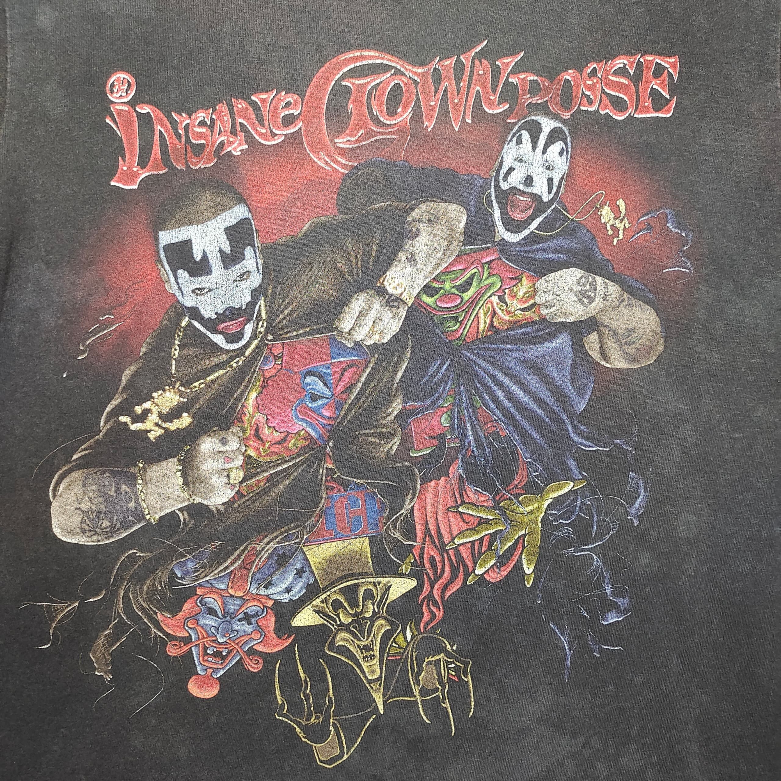 Band Tees VINTAGE DISTRESSED FADED INSANE CLOWN POSSE BLACK T SHIRT Size US M / EU 48-50 / 2 - 3 Thumbnail