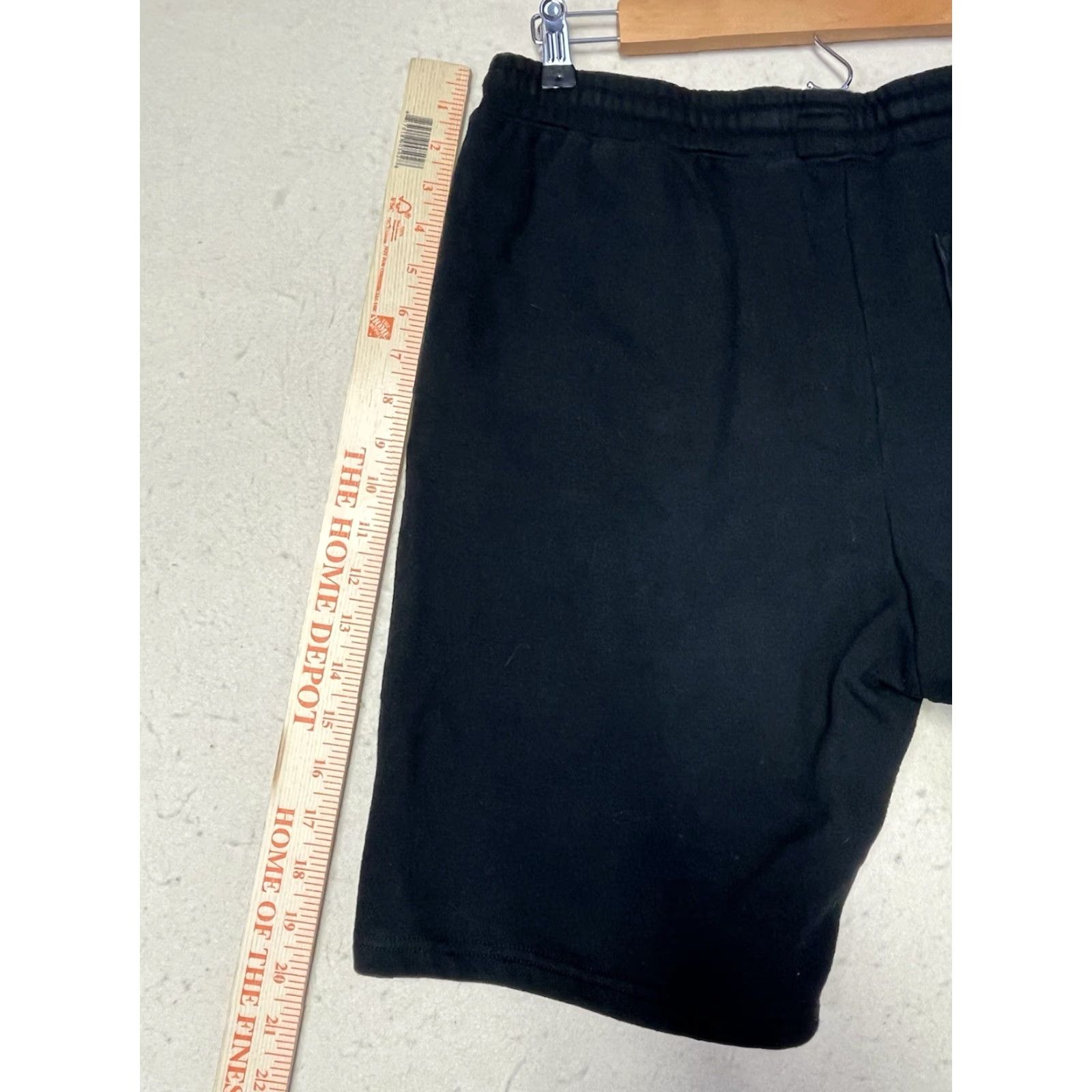 Vintage Riot Society Men's Fleece Shorts Black Medium Embroidered Logo Drawstring Pockets Casual Sweat Shorts Size US 31 - 6 Thumbnail