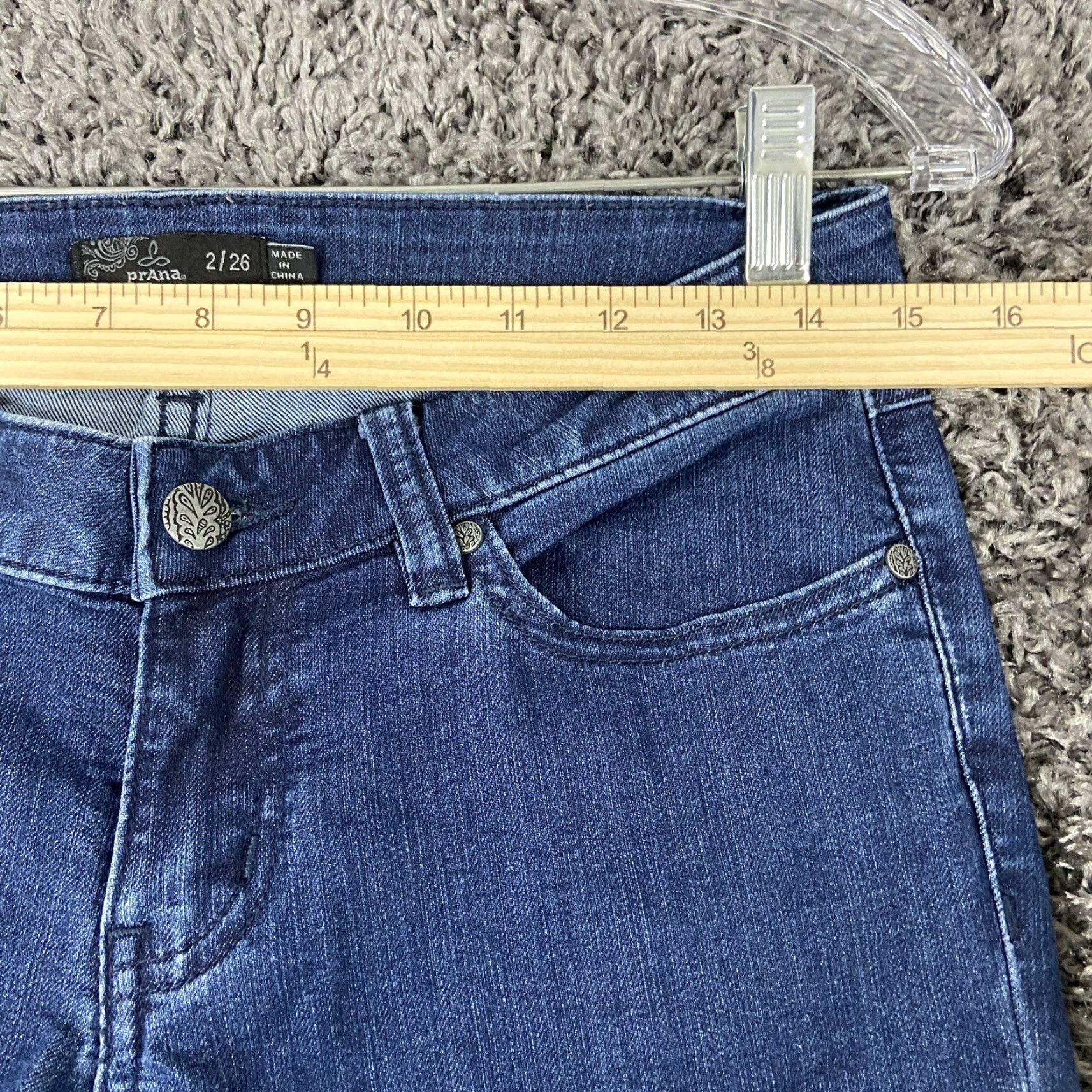 Prana prAna Jeans Women Size 2 Blue Skinny Size 26" / US 2 / IT 38 - 7 Thumbnail