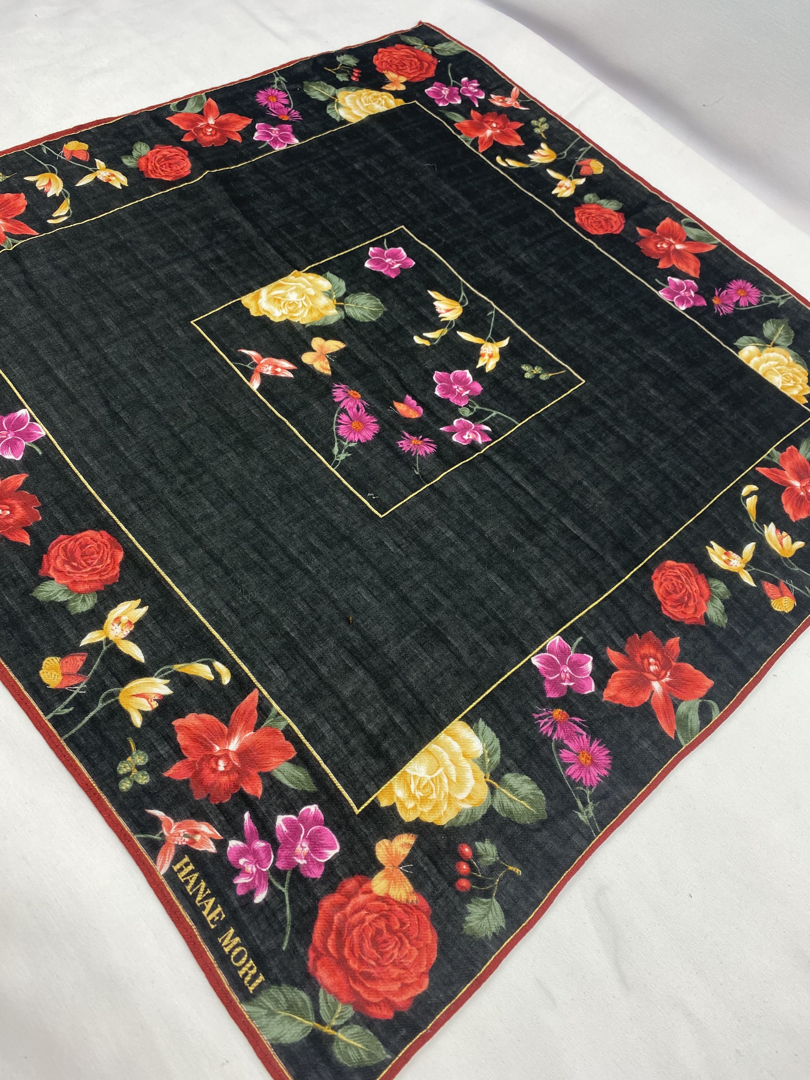 Hanae Mori × Japanese Brand × Vintage Hanae Mori Handkerchief / Bandana / Neckerchief Size ONE SIZE - 4 Thumbnail