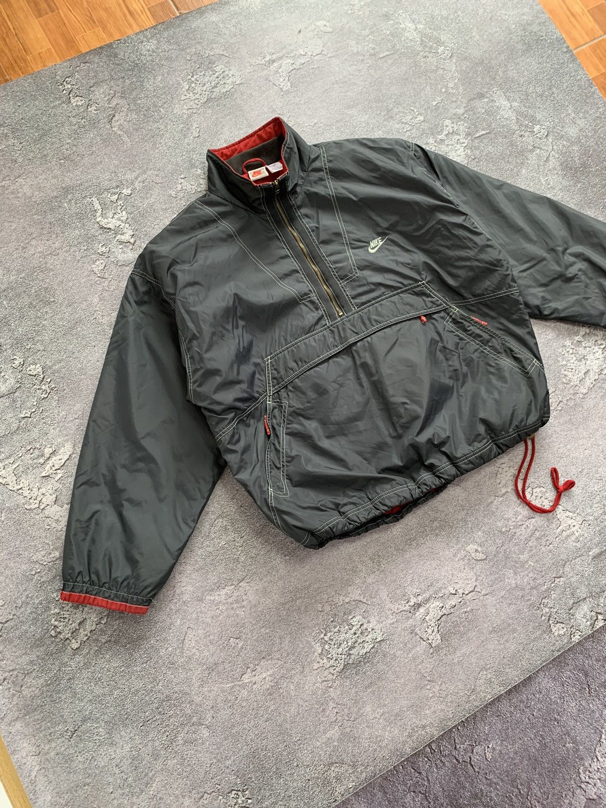Nike × Vintage Vintage 90’s Nike Oregon Big Logo Anorak Jacket Baggy Fit XL Size US XL / EU 56 / 4 - 2 Thumbnail
