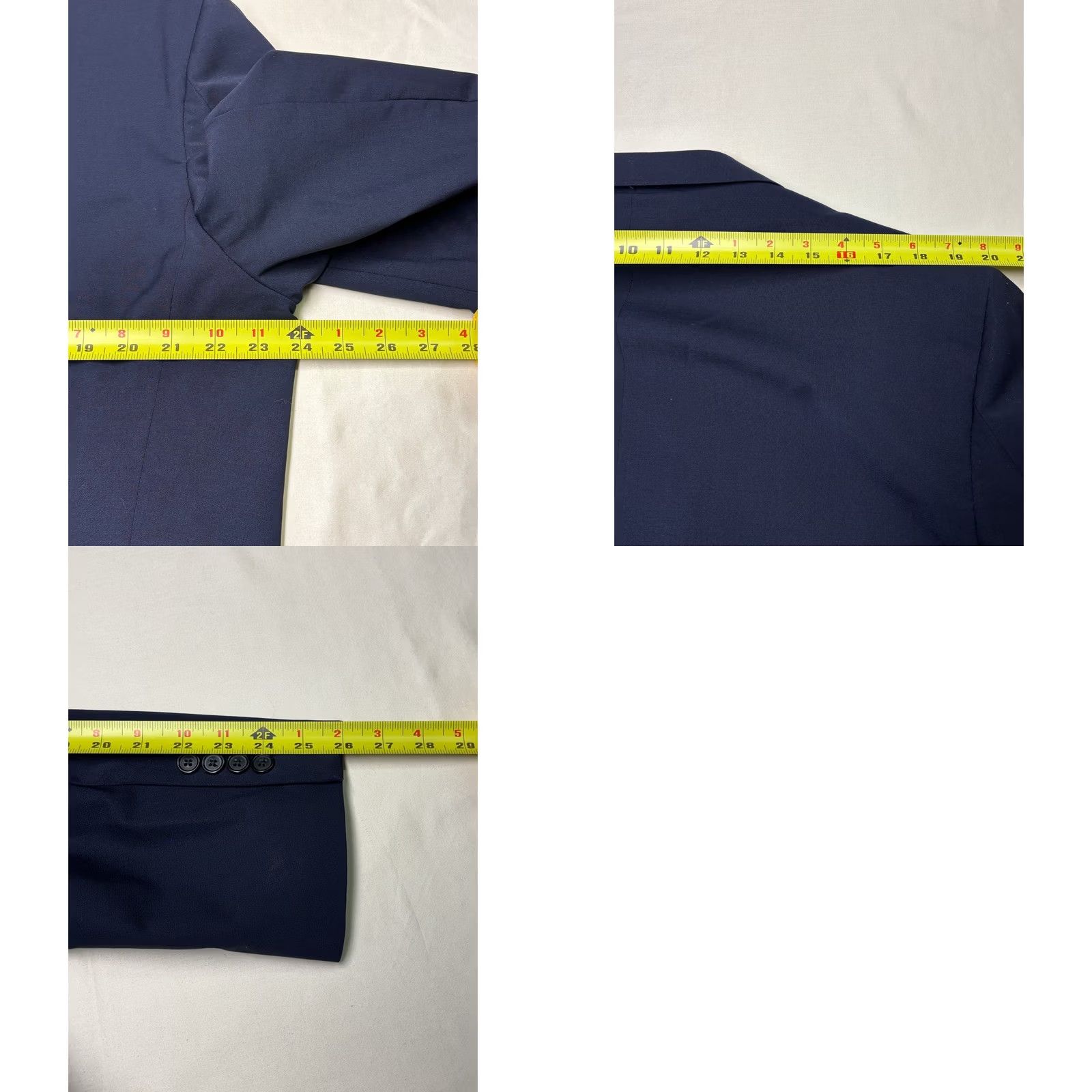 Brooks Brothers Brooks Brothers Madison Fit Navy Wool Blend Blazer Sport Coat Mens Size 46 Regular Size 46R - 9 Thumbnail