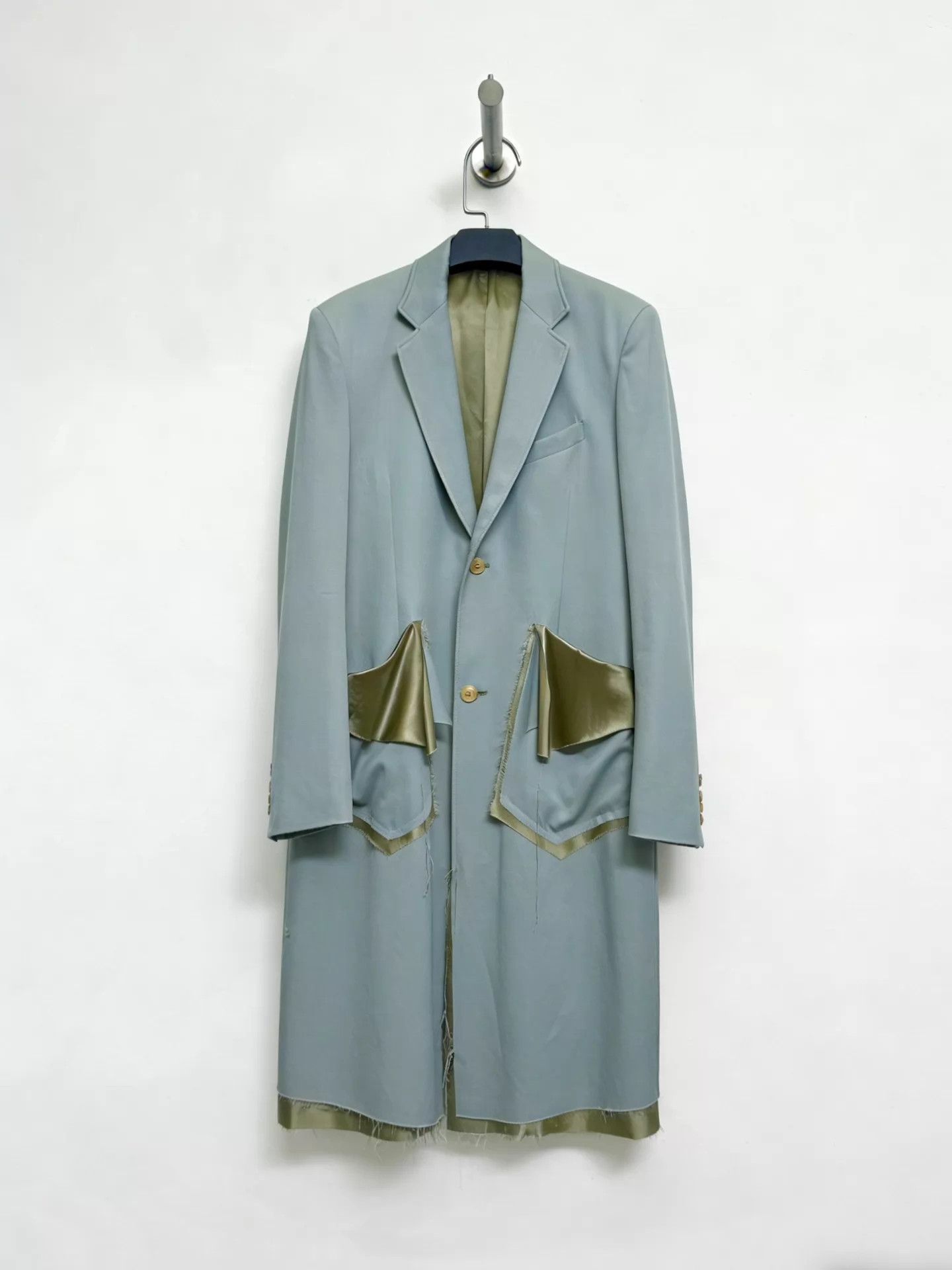 Sulvam Sulvam Coat Misty Blue 2019SS Sample M Wool/Cupro Size M / US 6-8 / IT 42-44 - 1 Thumbnail