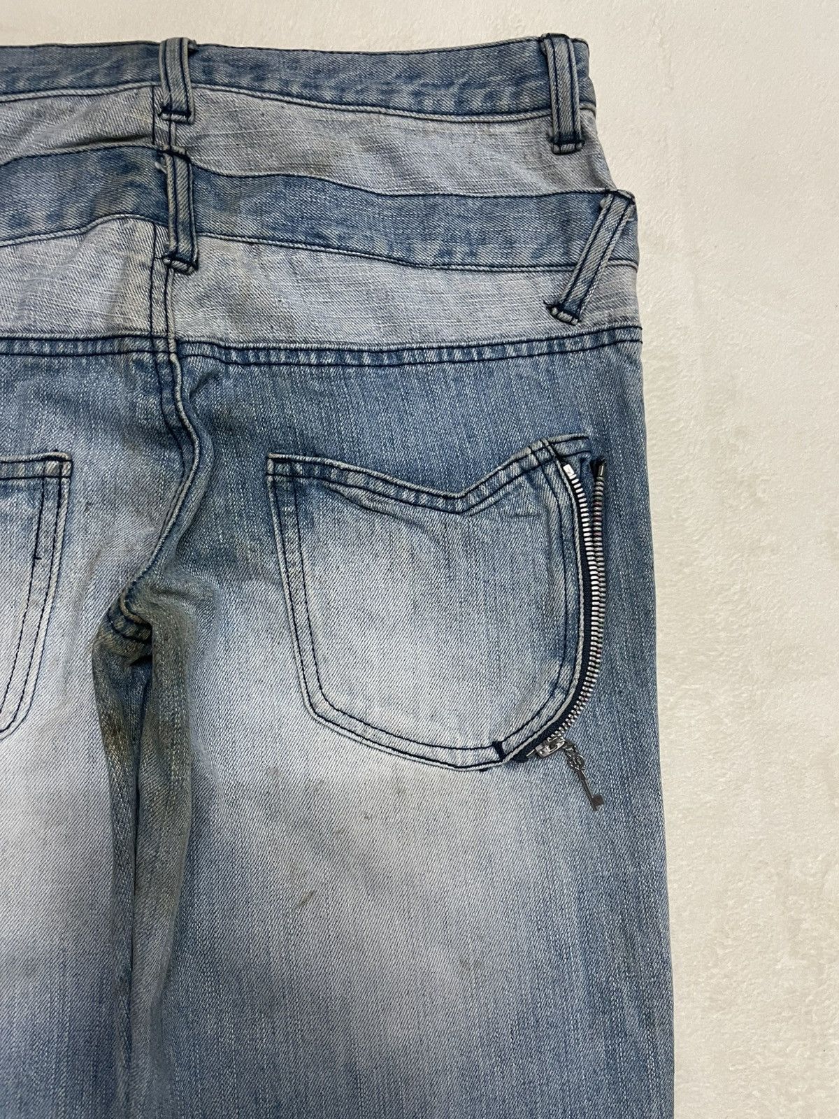 Japanese Brand Vintage WG Japanese Brand Double Waist Denim Jeans Size US 30 / EU 46 - 15 Thumbnail