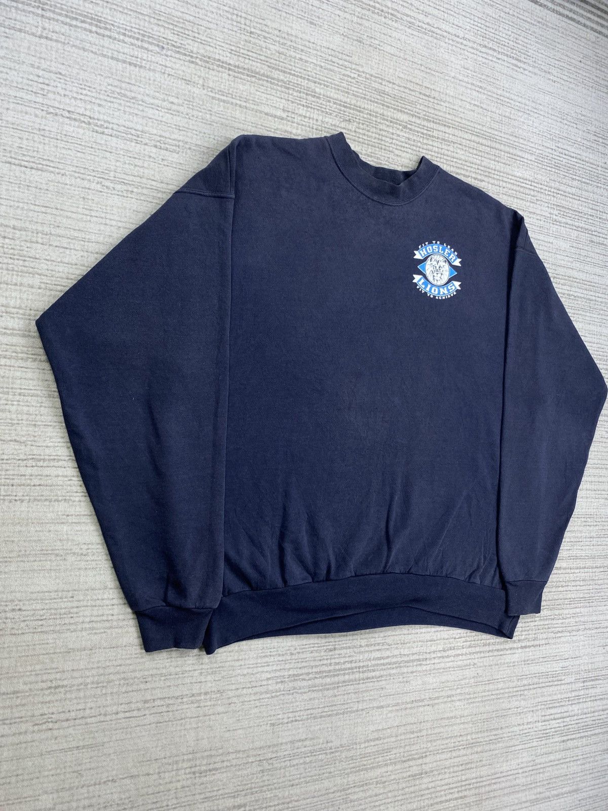 Hanes × Vintage Vintage Hanes Hosler Lions Blend Longsleeve Shirt Size US XL / EU 56 / 4 - 3 Thumbnail
