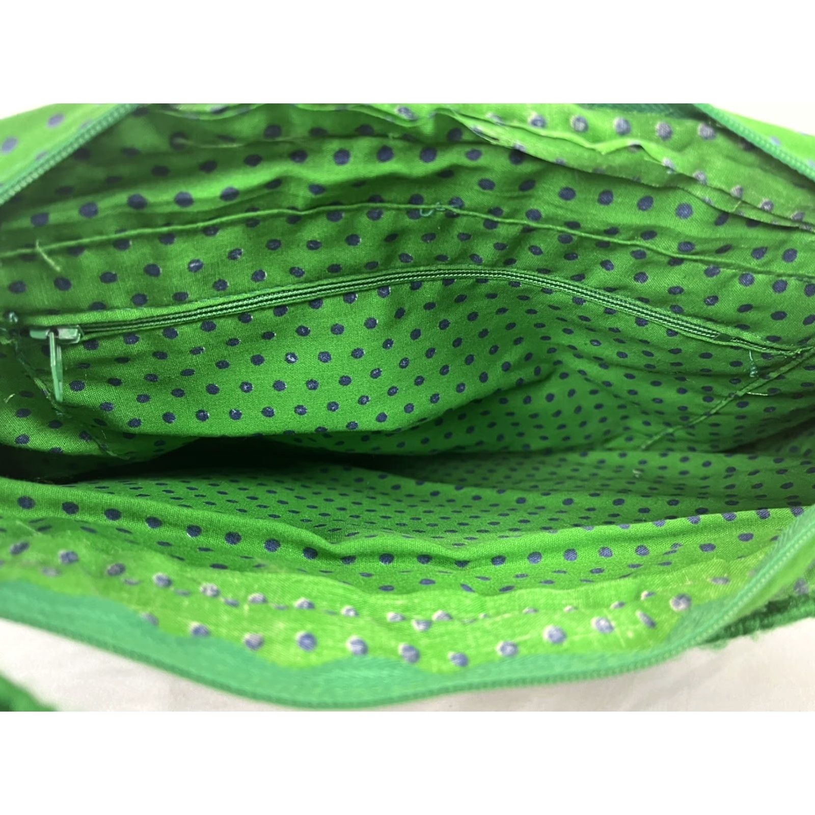 Vintage VINTAGE Handmade Georgia State Shoulder Bag Women Grass Green Lined Yarn VGUC Unique Size ONE SIZE - 6 Thumbnail