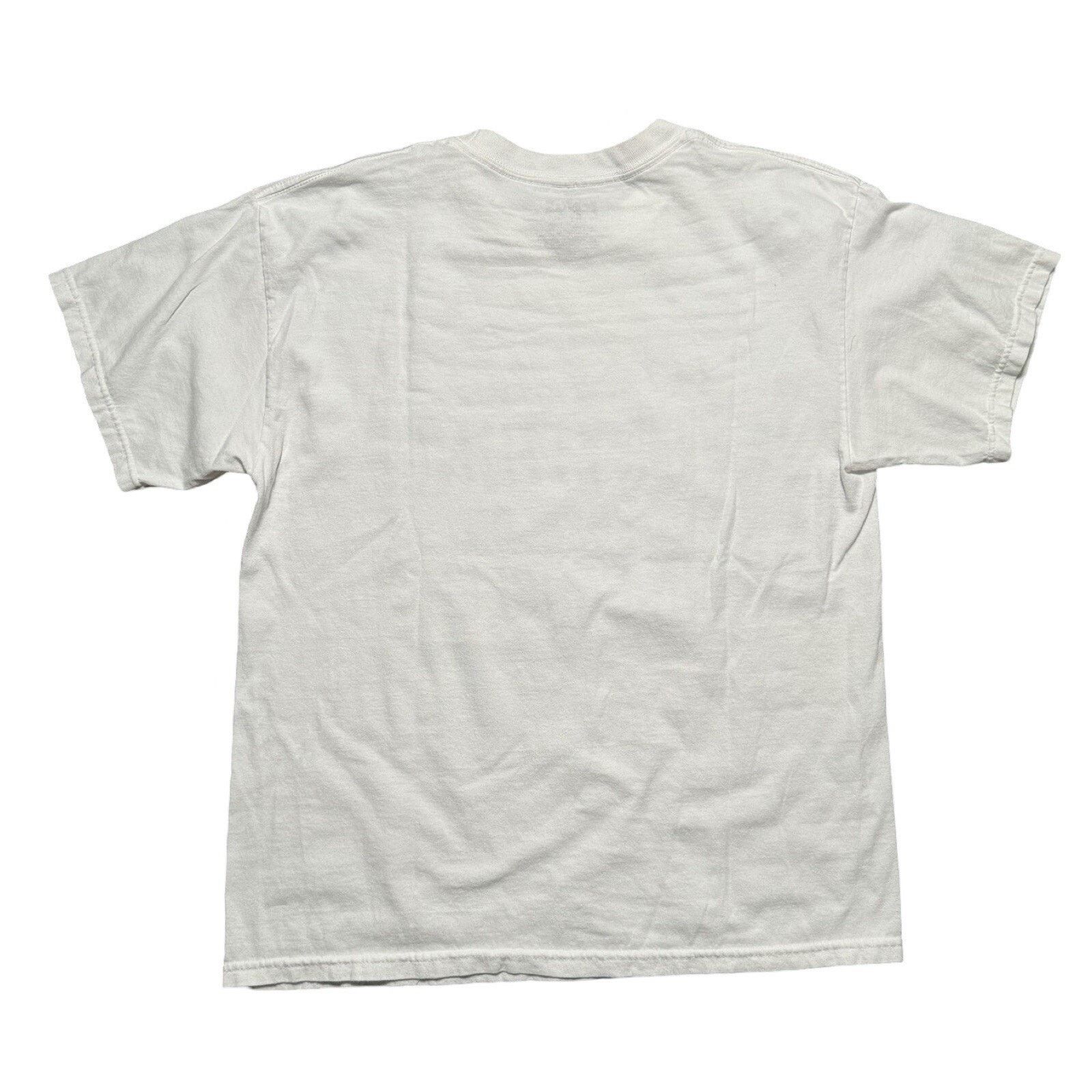 Vintage Y2K White Parody Script T Shirt L Let me drop everything Size US L / EU 52-54 / 3 - 6 Thumbnail