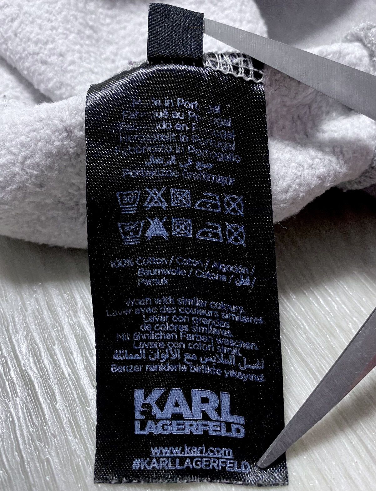 Karl Lagerfeld Women’s Karl Lagerfeld Big Print Logo Rhinestones Sweatshirt Size L / US 10 / IT 46 - 10 Thumbnail