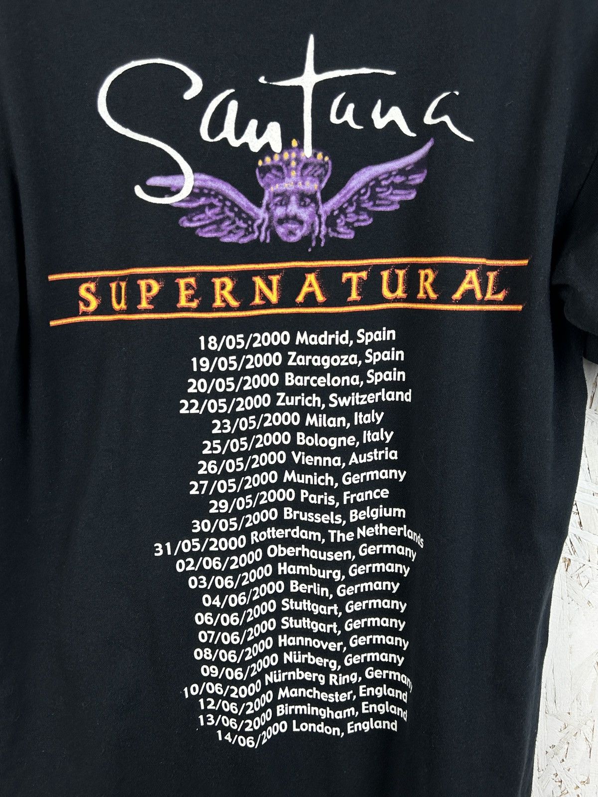 Band Tees Vintage 1999 Carlos Santana Supernatural 00 Tour T-Shirt Size US M / EU 48-50 / 2 - 6 Thumbnail