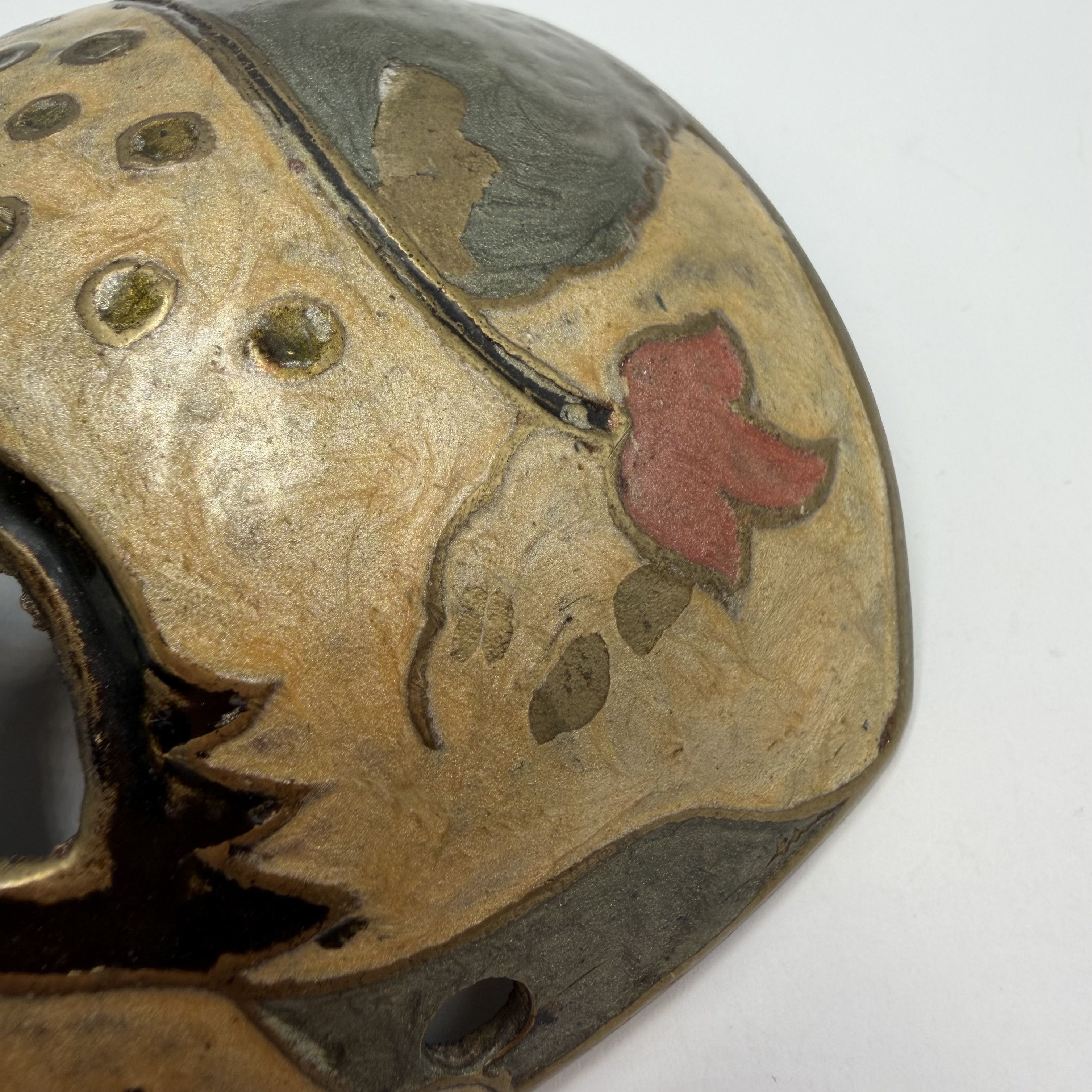Vintage Vintage Venetian Bronze Enamel Mask Wall Decor Size ONE SIZE - 4 Thumbnail