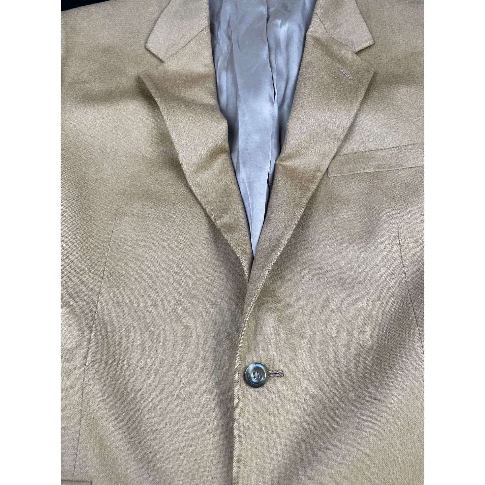 Other Jos A Bank Men's Tan Sports Coat/100% Cashmere Blazer Size 4 Size 44R - 5 Thumbnail