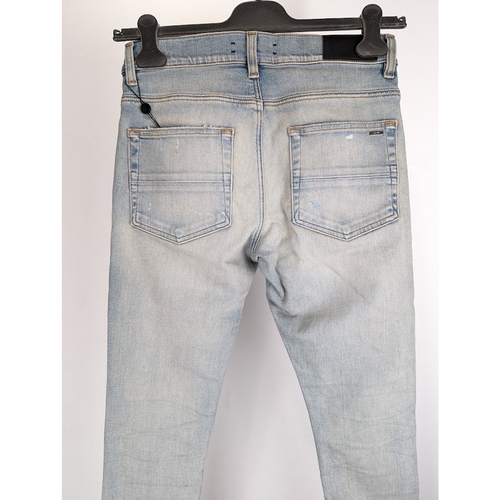 Amiri o1rshd1 MX1 Suede Jeans in Antique Indigo Size US 31 - 13 Thumbnail