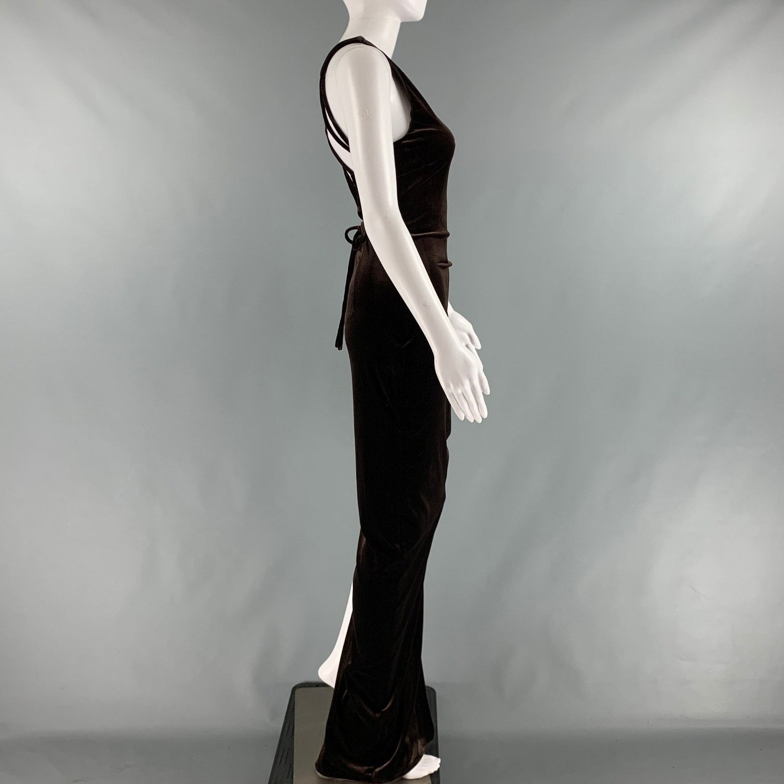 MONSE MONSE Size 2 Brown Polyester Blend Gown Size XS / US 0-2 / IT 36-38 - 3 Thumbnail