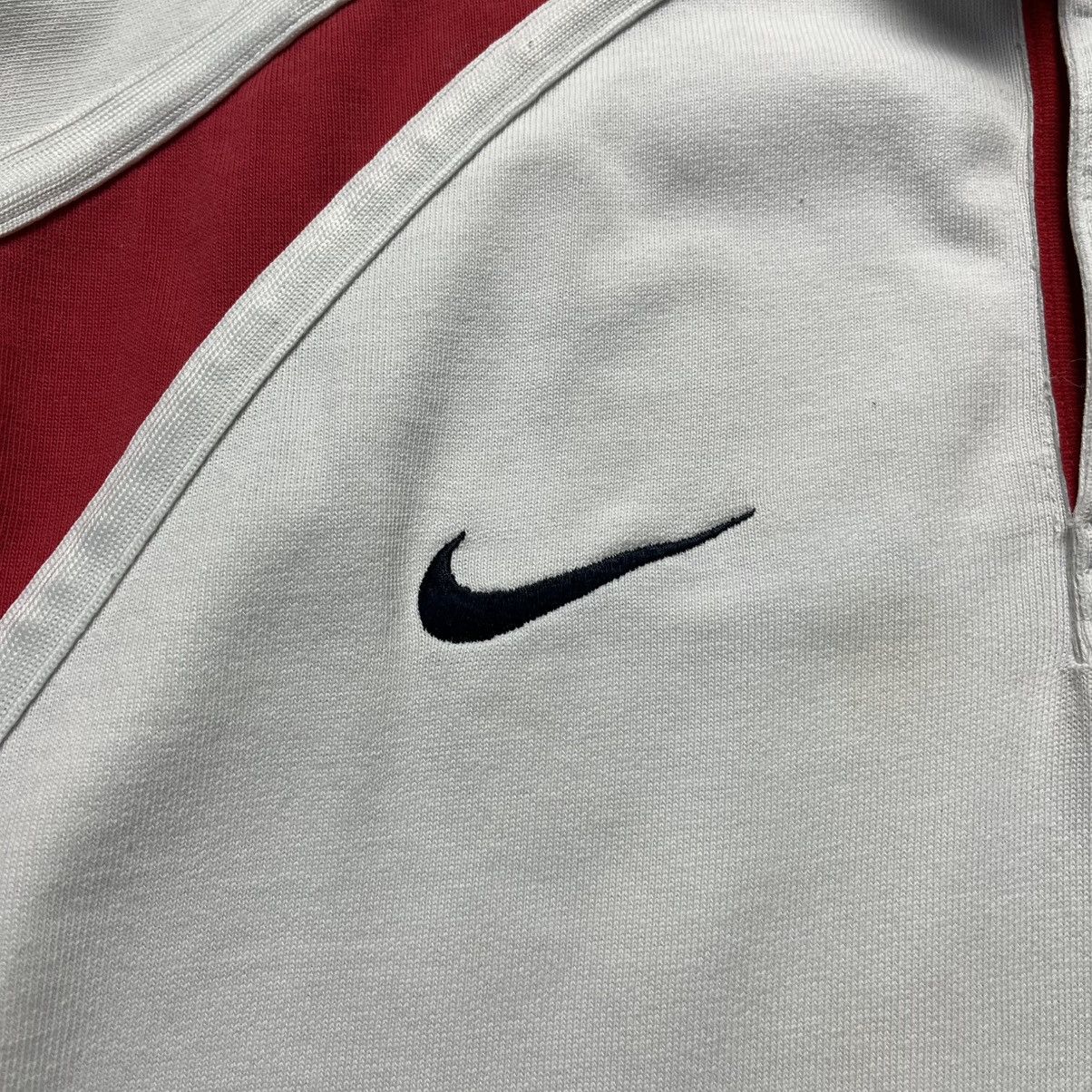 Nike Vintage Nike England Rugby League Polo Longsleeve Jersey Size US XXL / EU 58 / 5 - 6 Thumbnail