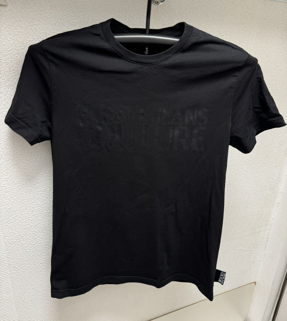Versace Jeans Couture Versace Jeans Couture black t-shirt big logo luxury S-M sz Size US S / EU 44-46 / 1 - 1 Thumbnail