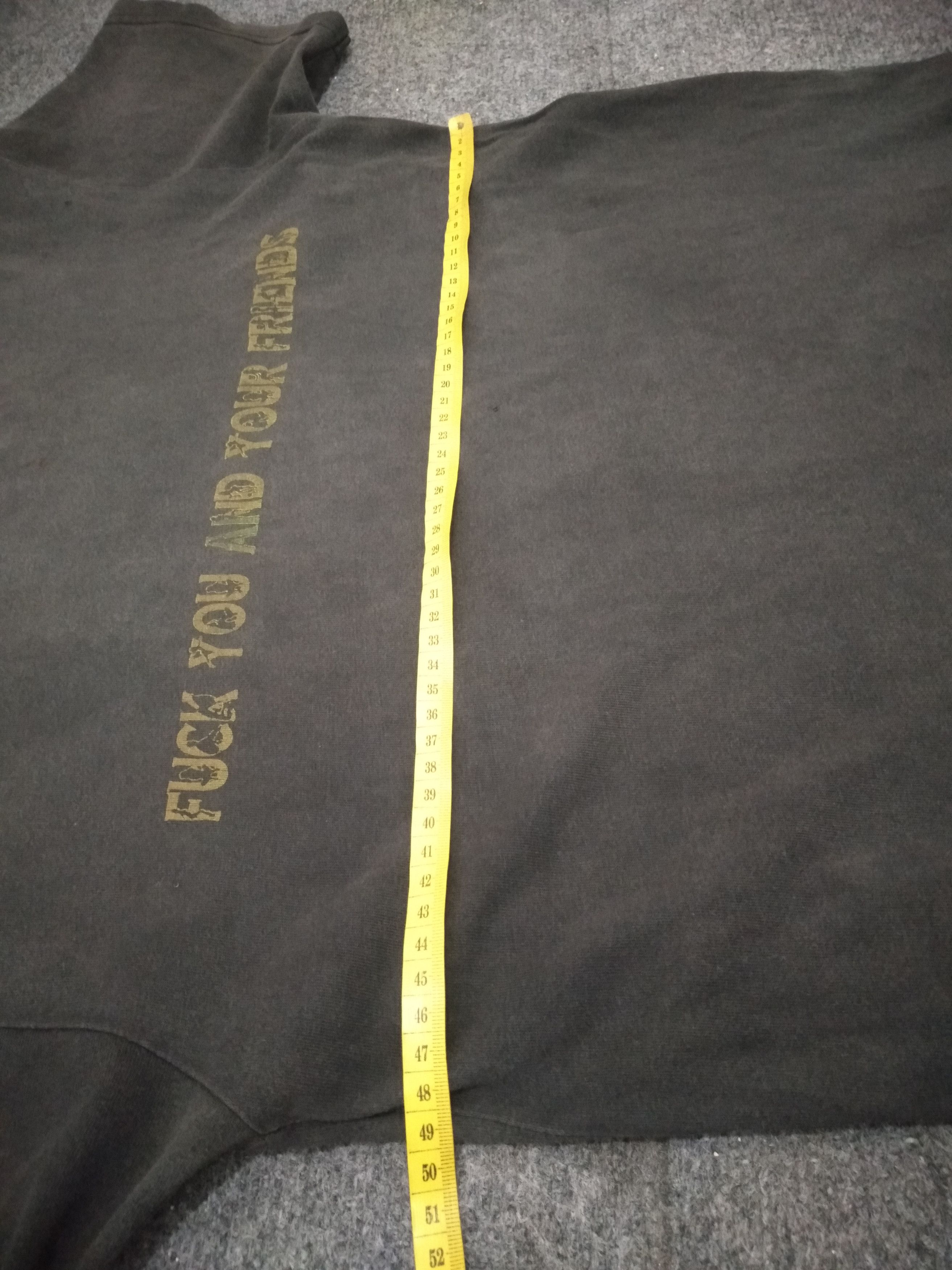 Japanese Brand Fuck You And Your Friends" Faded Black Size US M / EU 48-50 / 2 - 4 Thumbnail