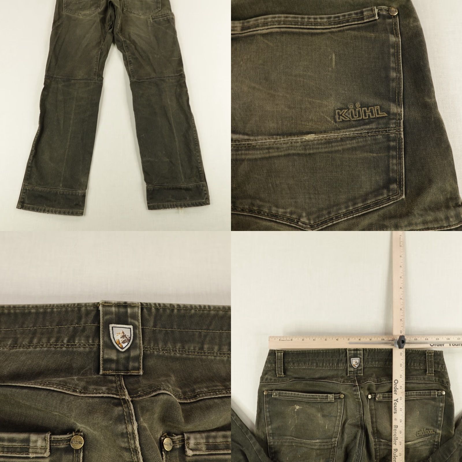 Vintage VINTAGE Kuhl Rydr Work Pants Mens 32x32 Brown Canvas Carpenter Casual Stretch Mens Size US 31 - 8 Thumbnail