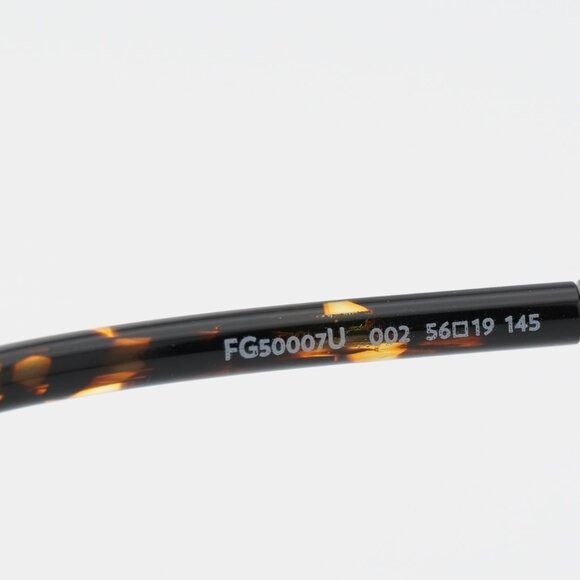 FRED Fred FG50007U 002 Eyeglasses Black 56mm Rectangle Frame Size ONE SIZE - 6 Thumbnail