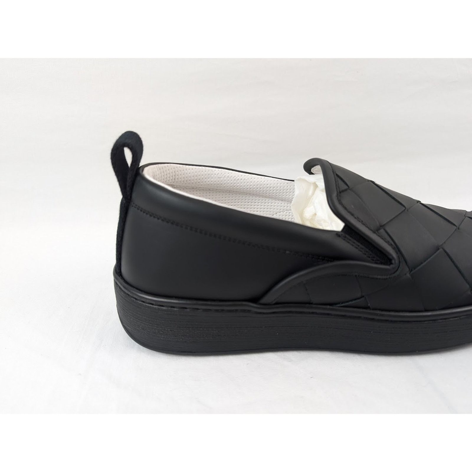 Bottega Veneta o1rshd1 Bolt Calf Intrecciato Sneakers in Nero Size US 7.5 / EU 40-41 - 4 Thumbnail