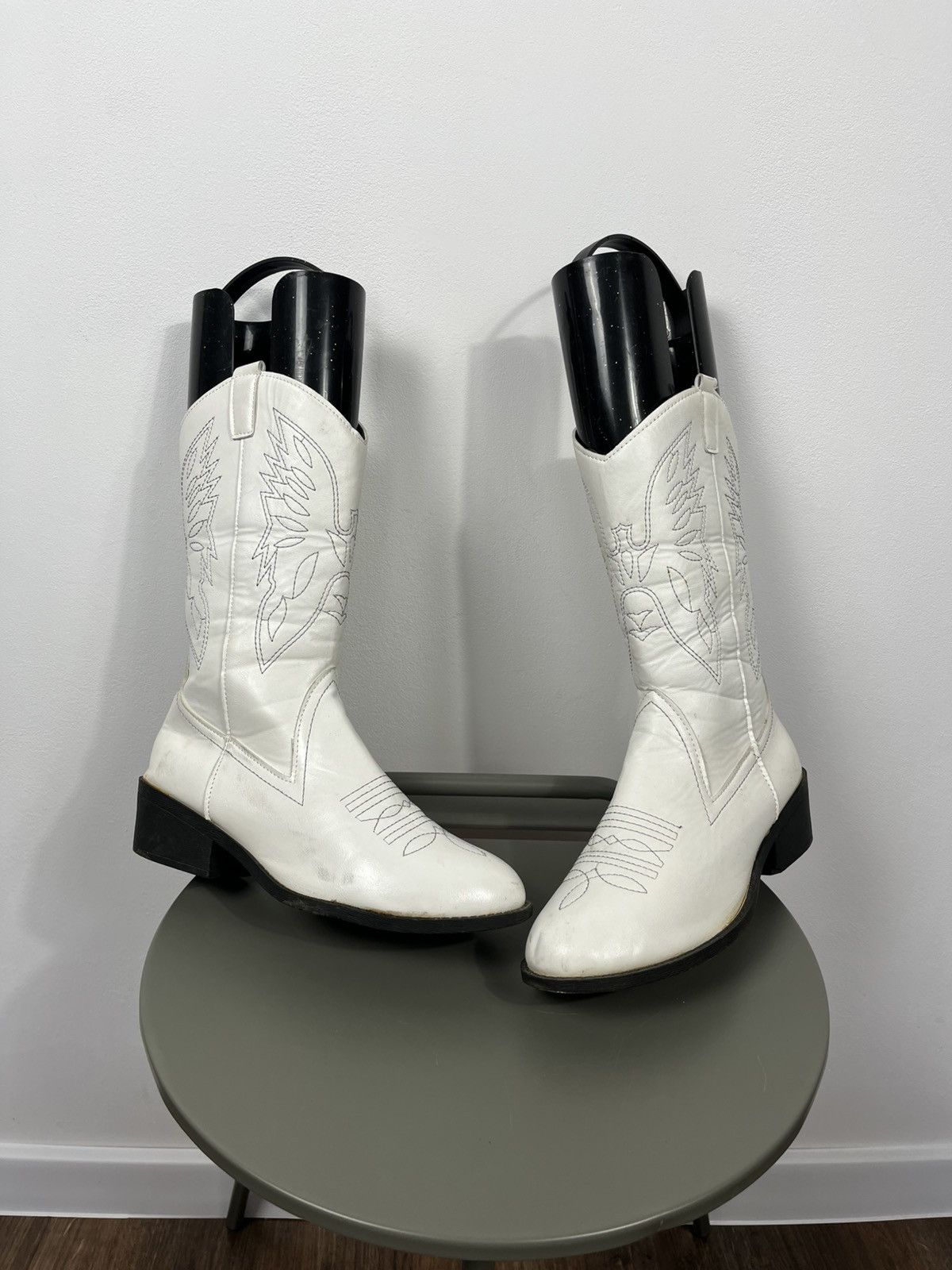 Other Women’s White Western Cowboy Boots EU 41 Faux Leather Size US 10 / IT 40 - 1 Thumbnail